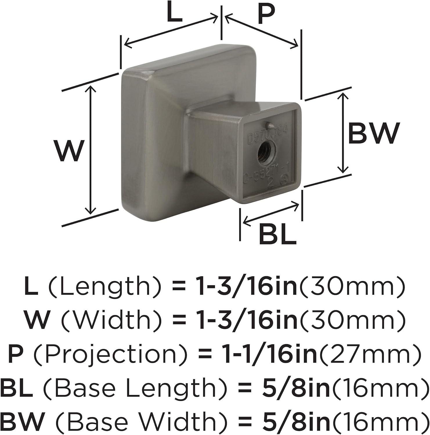 Amerock Blackrock Square Cabinet or Furniture Knob