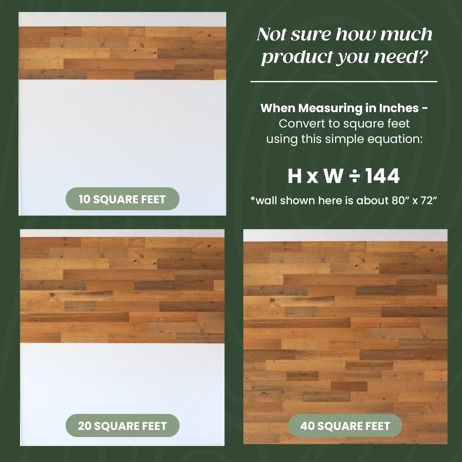 Black Ice Reclaimed Wood Peel & Stick Wall Planks