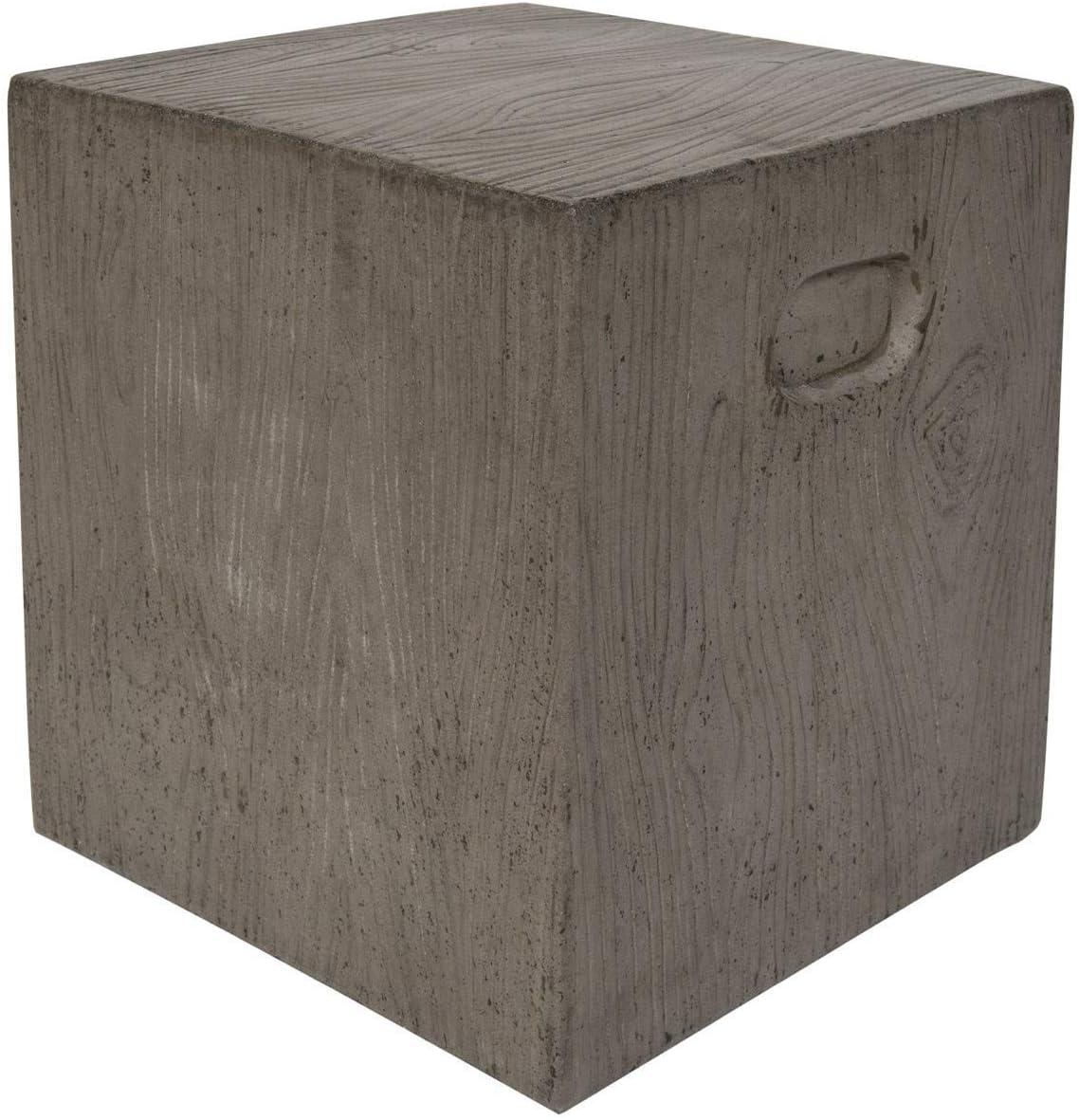 Cube Accent Stool - Indoor/Outdoor - VNN1003 - Black - Safavieh