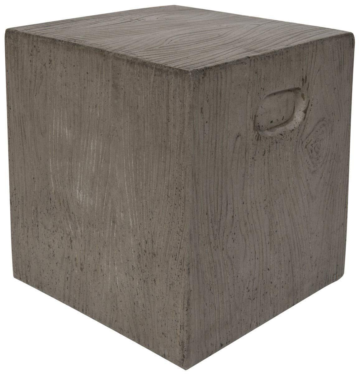 Cube Accent Stool - Indoor/Outdoor - VNN1003 - Gray - Safavieh