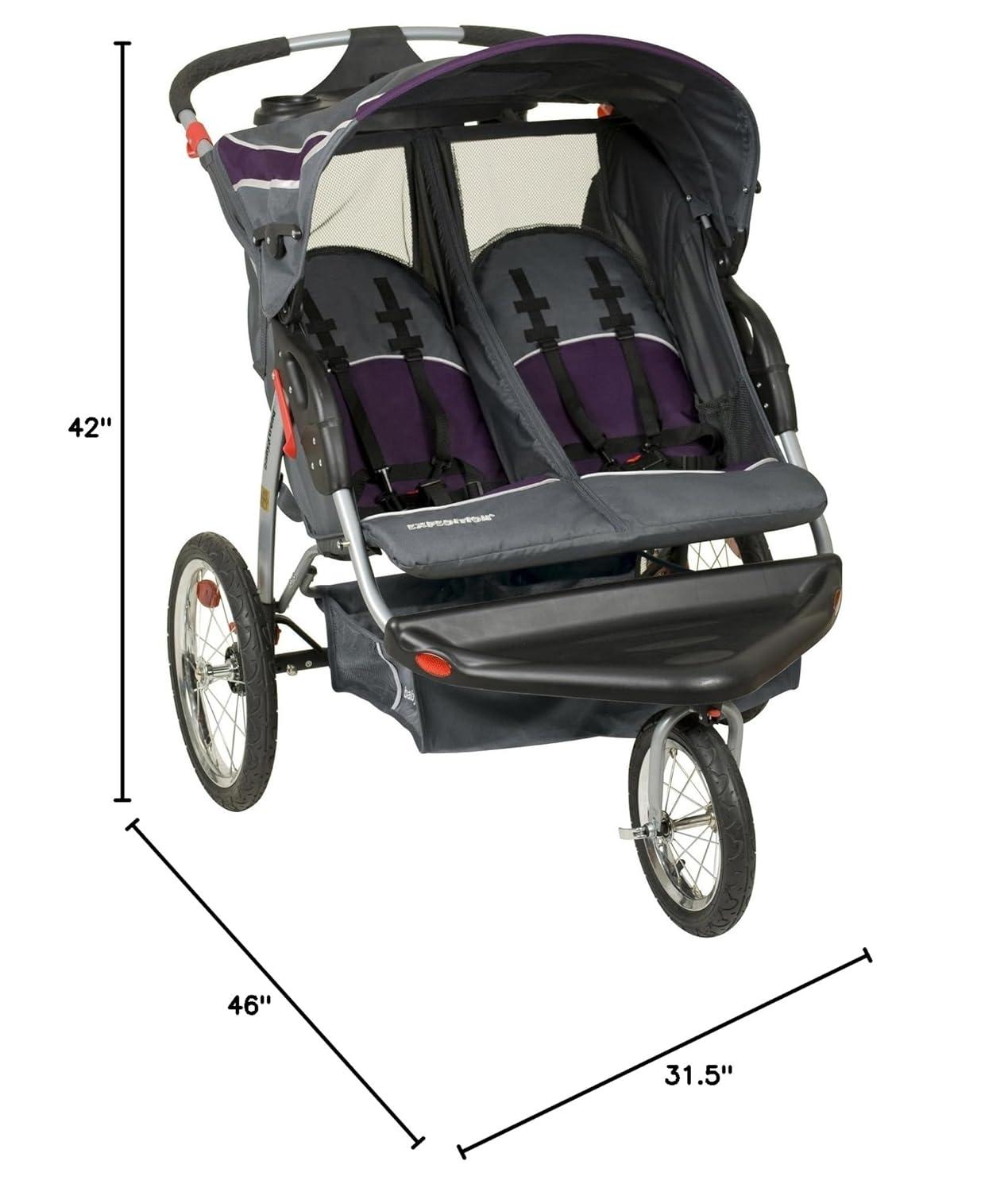 Baby Trend Expedition Double Jogger Stroller - Elixer