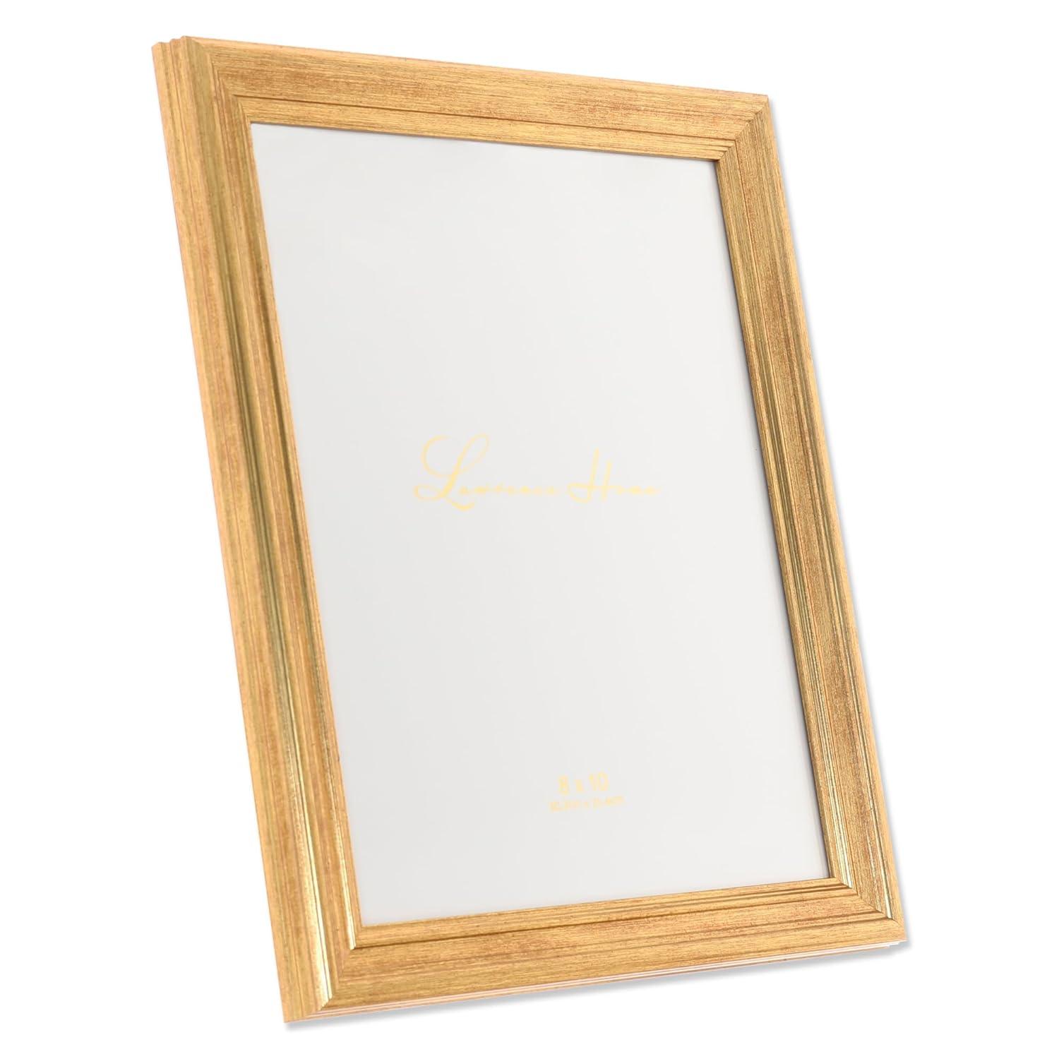 8x10 Sutter Burnished Gold Picture Frame