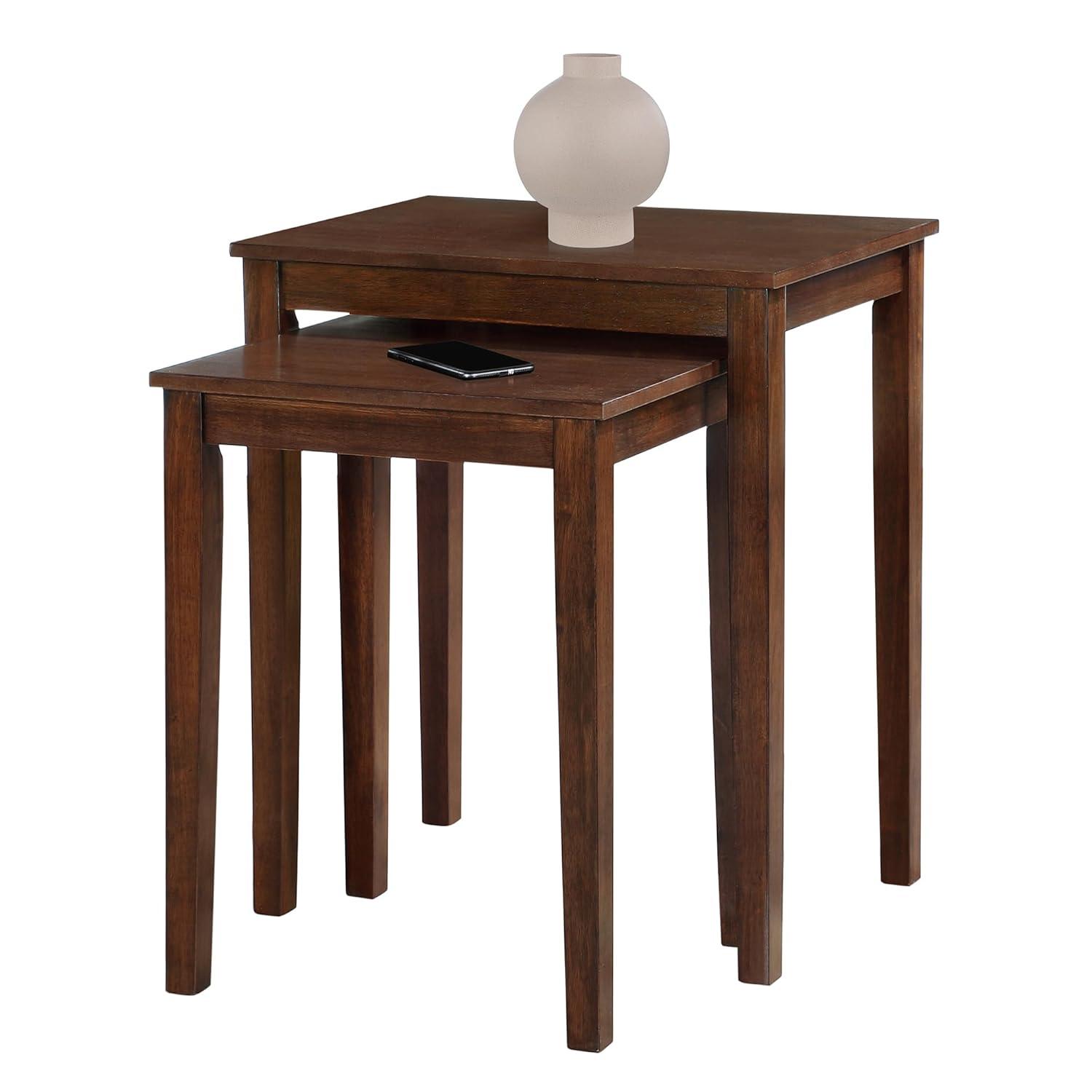 Convenience Concepts American Heritage Nesting End Tables, Espresso