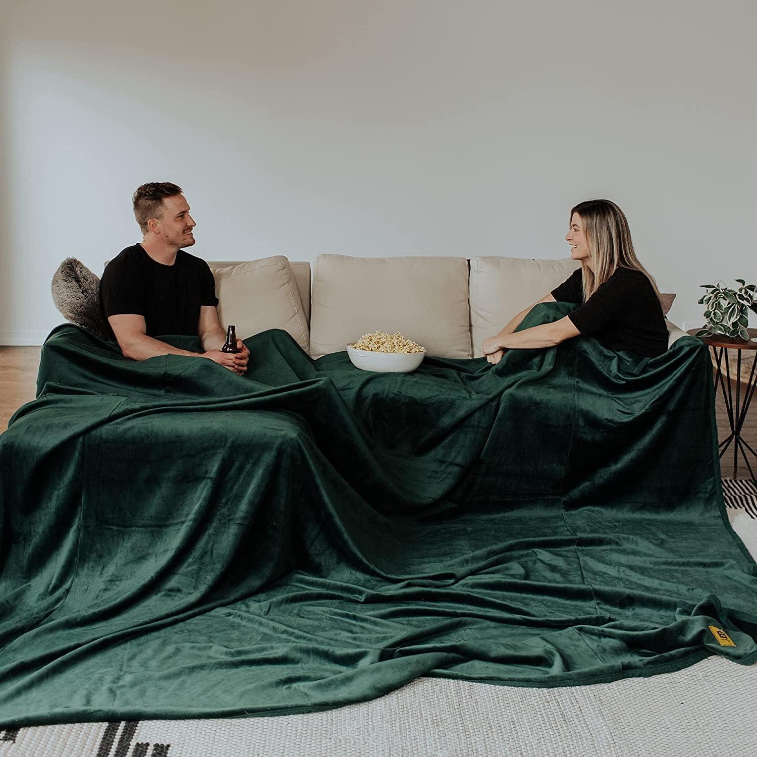 Big Blanket Co Original Stretch Forest | Extra Large Blanket | 100 Square Feet | Soft, Giant Blanket That Fits The Whole Family | The Biggest, Best Blanket of 2025