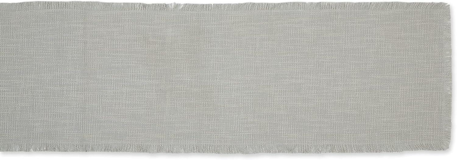 Light Rain Basket Fringe Table Runner 14x72