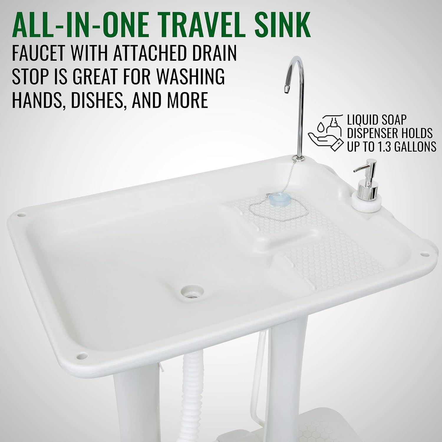 Hike Crew Portable Sink, Outdoor Sink & Hand Washing Station, 30L Water Tank