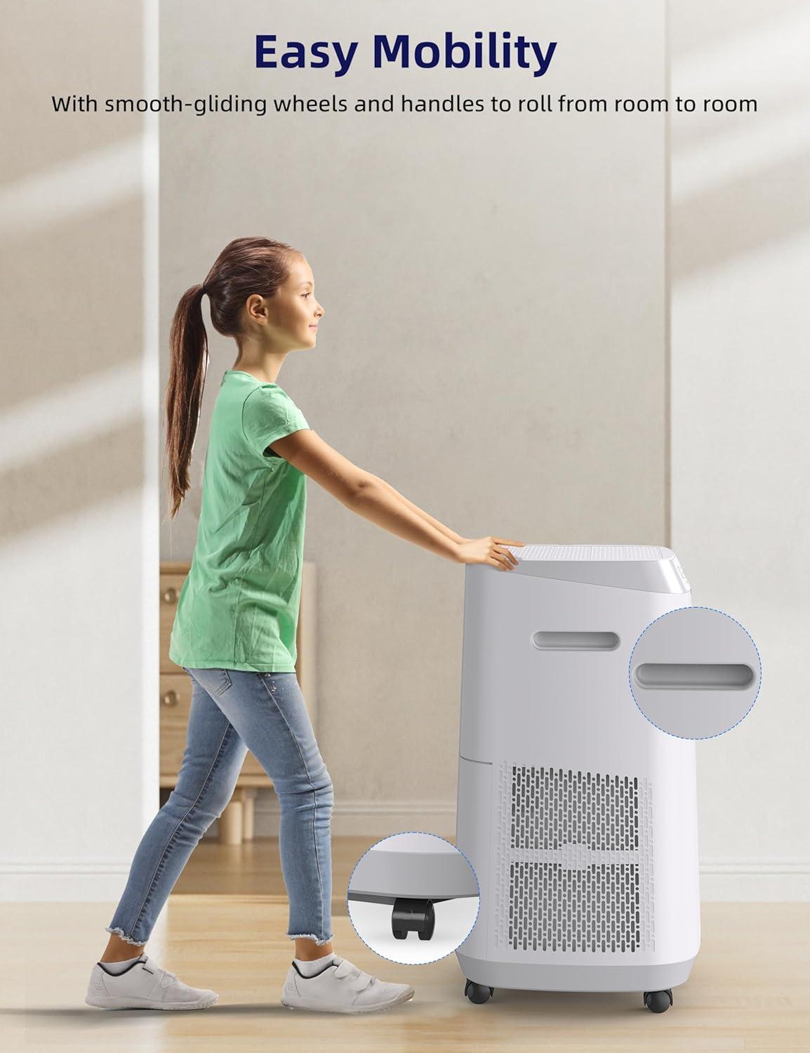 White Energy Star Air Purifier with Permanent Filter