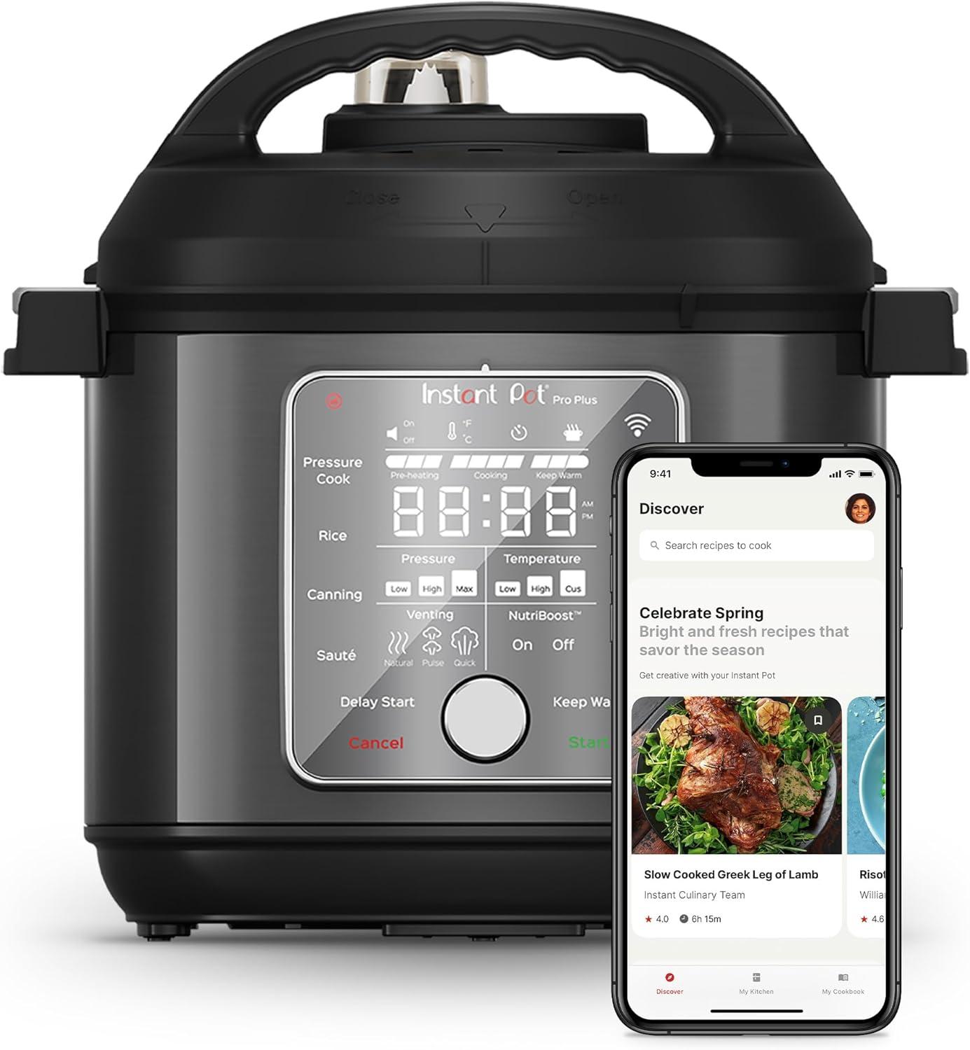 Instant Pot ® 6-Quart Pro Plus ™ Smart Pressure Cooker