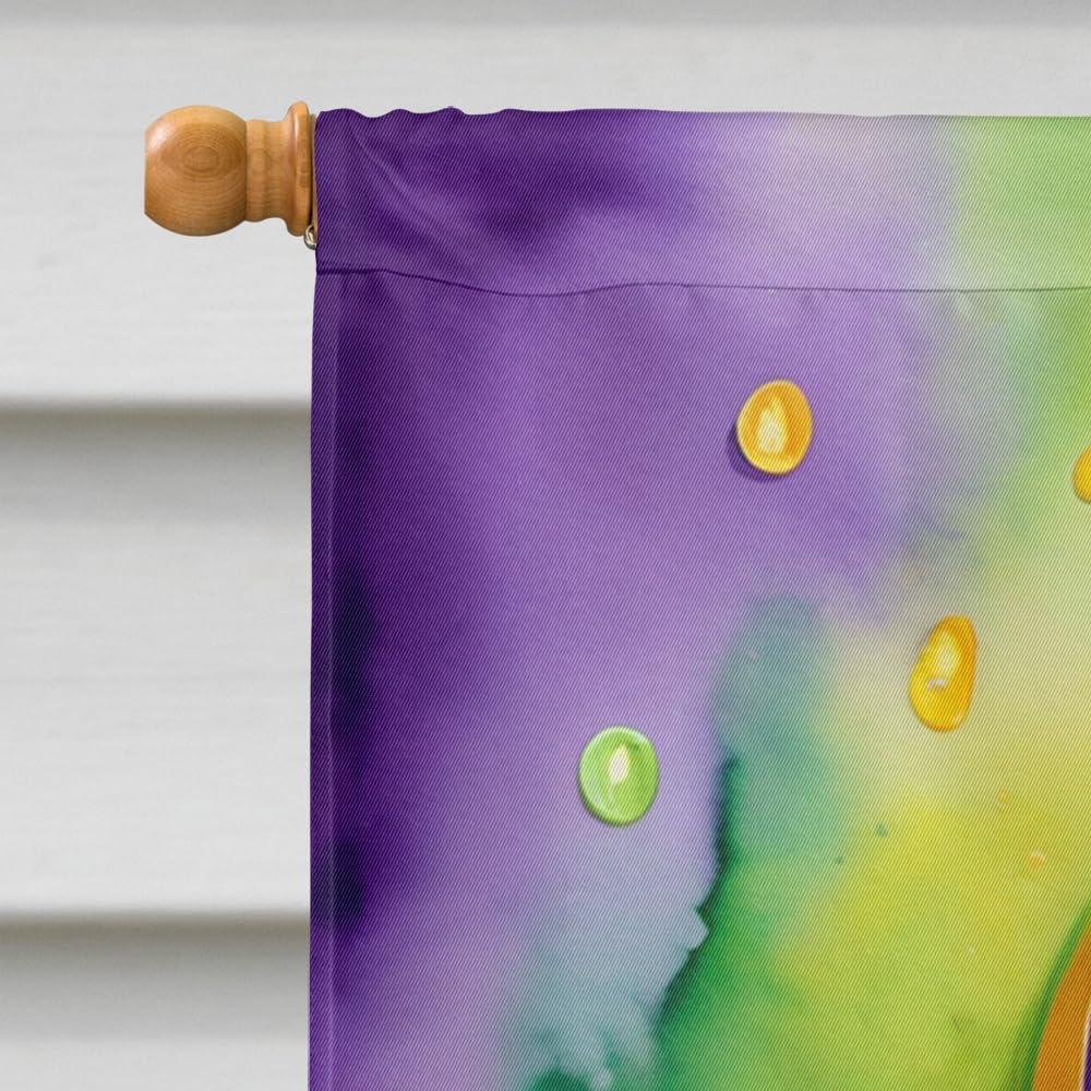 Fleur de lis Mardi Gras House Flag 28 in x 40 in