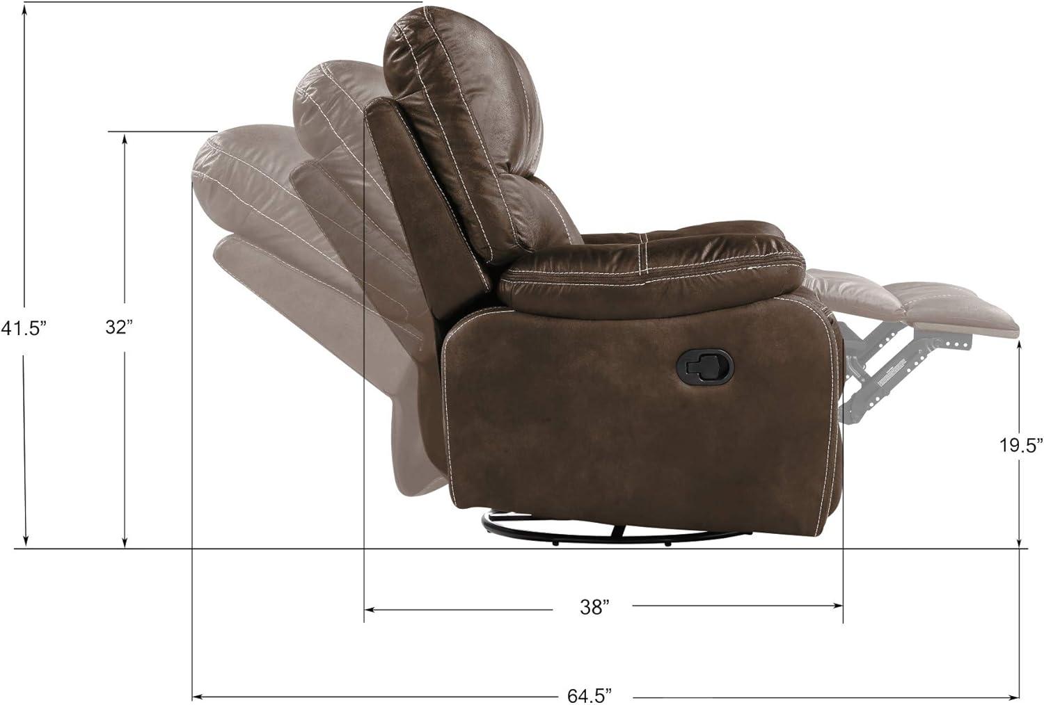 Madrona Burke Power Reclining Loveseat with Dual Recliners, Hidden Storage