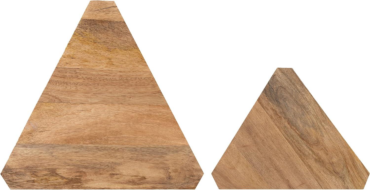 Kate and Laurel Talcott Triangle Wood Nesting Table, 2 Piece, White