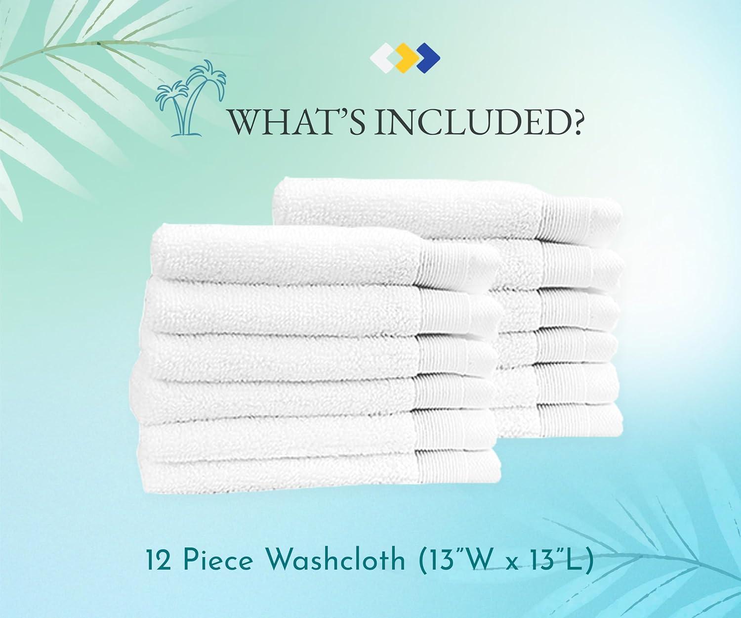 Hand Towels - 6-Pack, Softest 100% Cotton by California Design Den - Navy Blue, Six-Pcs Hand Towels