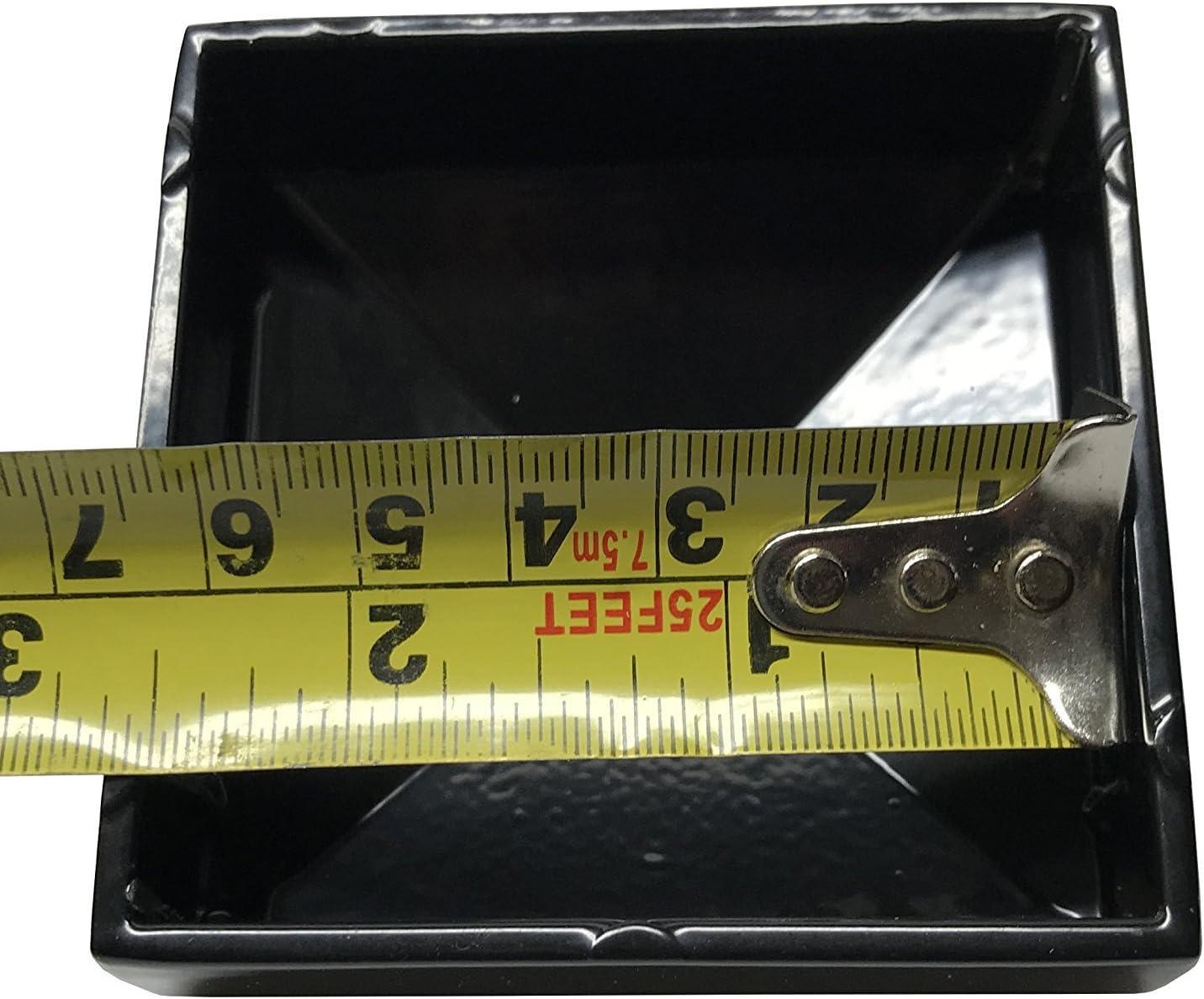 2.5" x 2.5" Aluminium Pyramid Post Cap for Metal Posts - Pressure Fit - Black