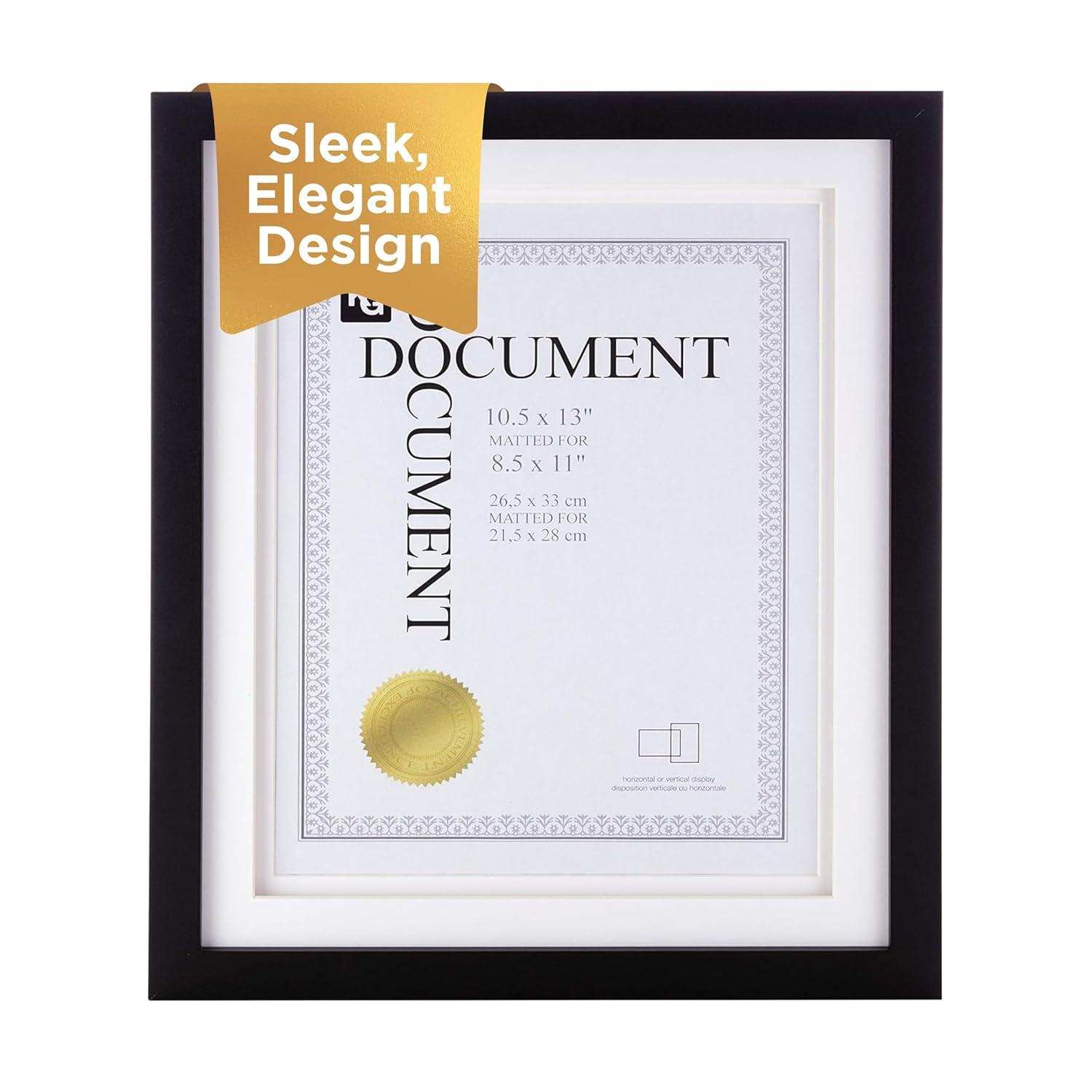 kieragrace KG Contemporary  Morgan Frame  10.5" x 13" Black Engineered Wood