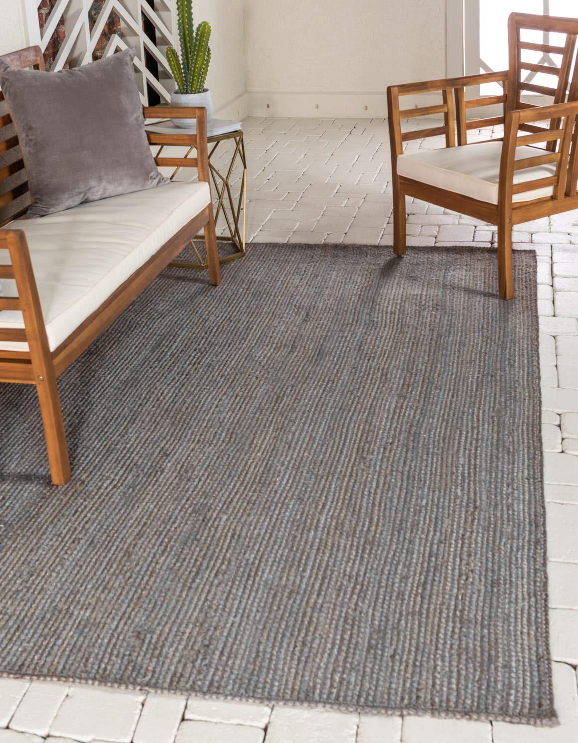 Unique Loom 5' 1 x 8' 0 Dhaka Braided Jute Rectangle Area Rug