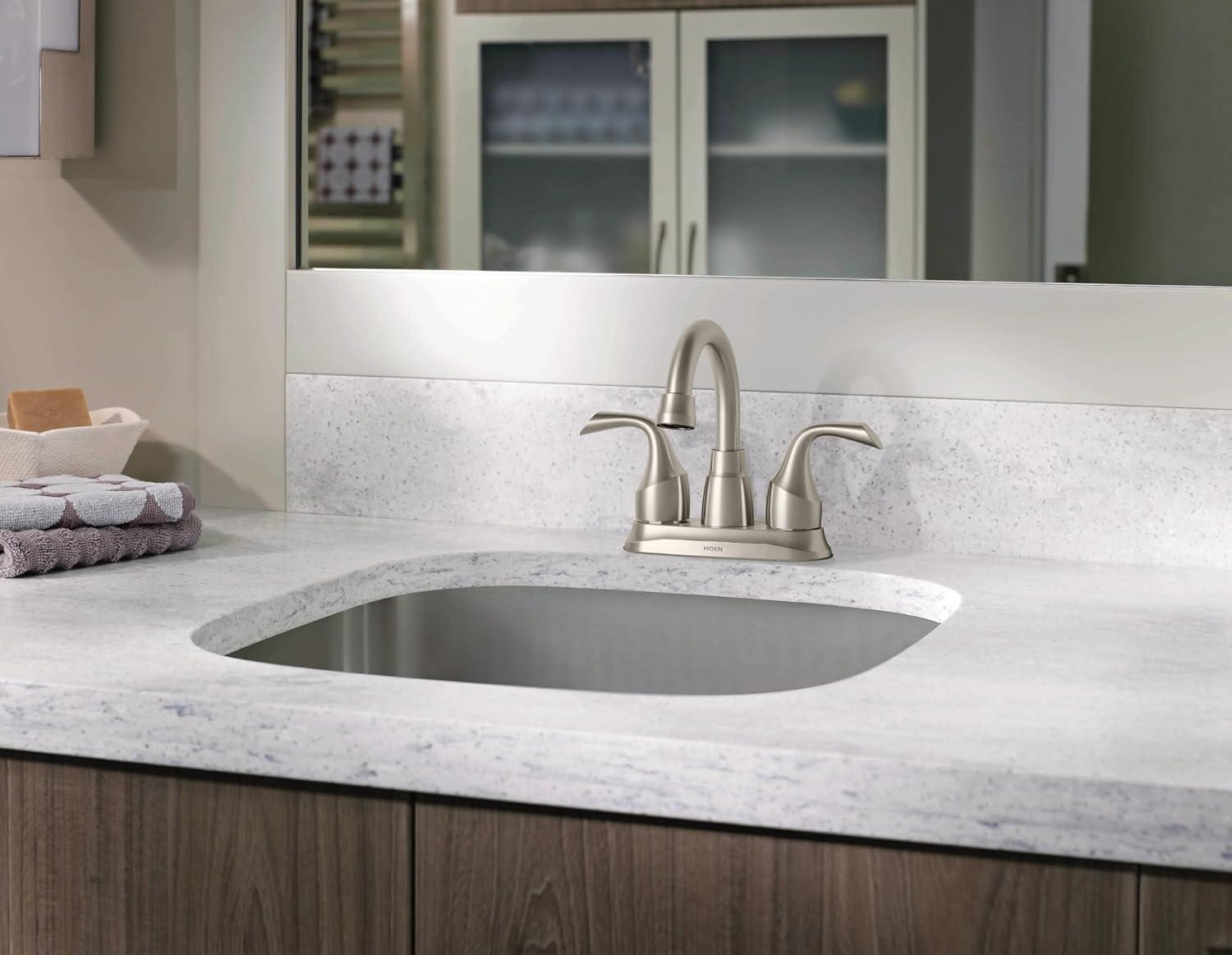 Moen Idora Centerset Bathroom Faucet with Drain Assembly 84115SRN