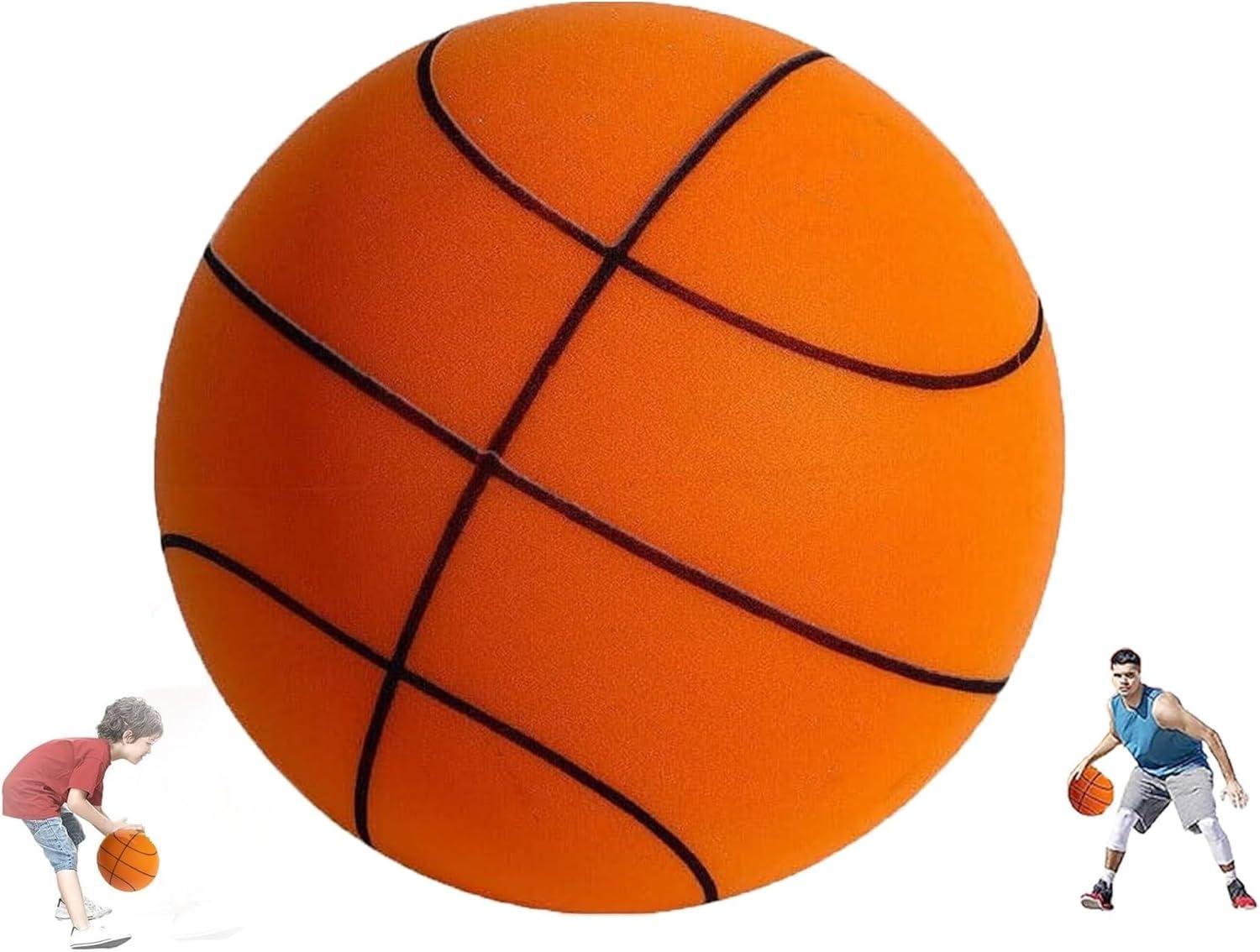 Lingouzi Silent Basketball, Quiet Basketball Indoor, Uncoated High-Density Foam Ball, Mute Basketball,high-Resilience,Safe, Soft, and Lightweight