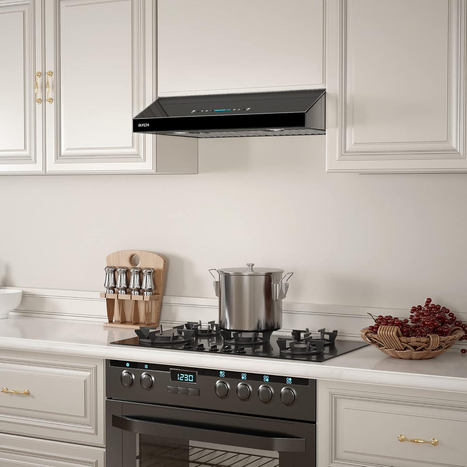 30'' 900 CFM Under Cabinet Range Hood with LED Lights and Remote Control Included