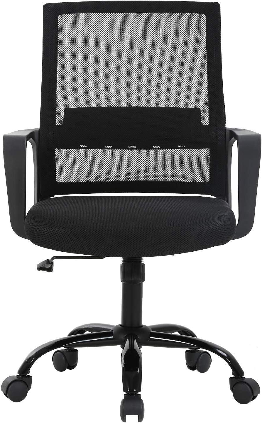 BestMassage Office Chair Mesh Computer Chair Task Chair with Lumbar Support & 360° Swivel Home Office Swivel Chair Modern Desk Chair