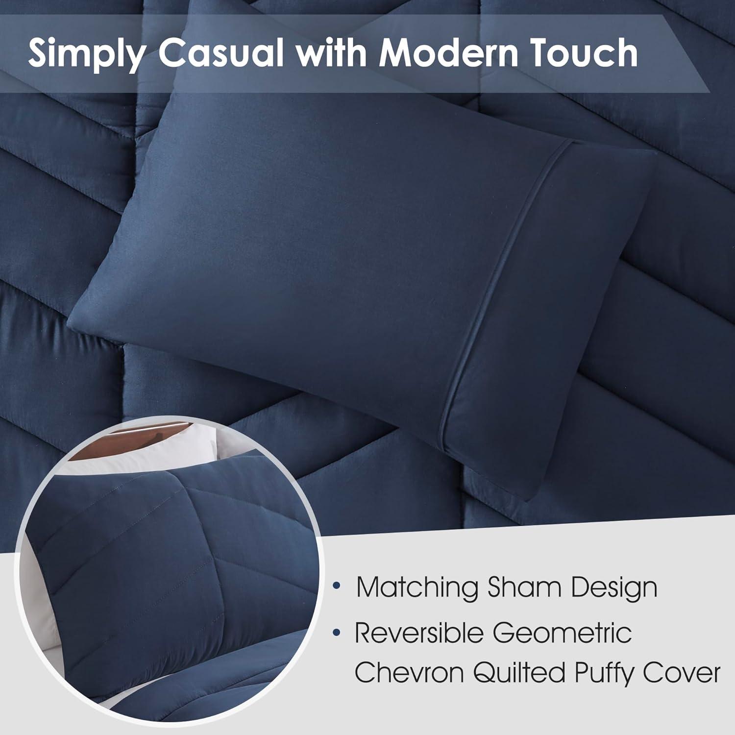 Remy Quilted Chevron Comforter Set