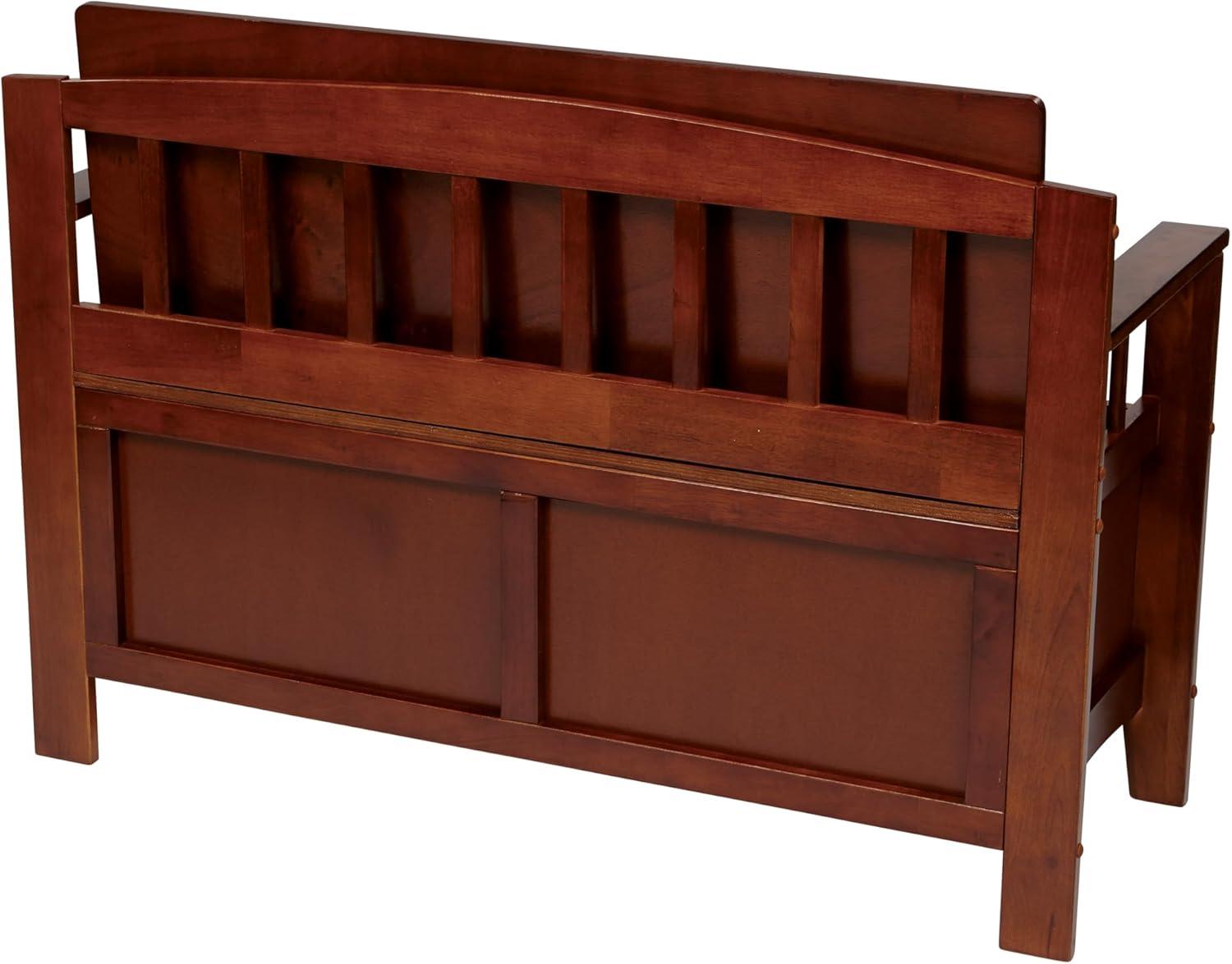 OSP Home Furnishings Metro Entry Way Bench with Walnut finish