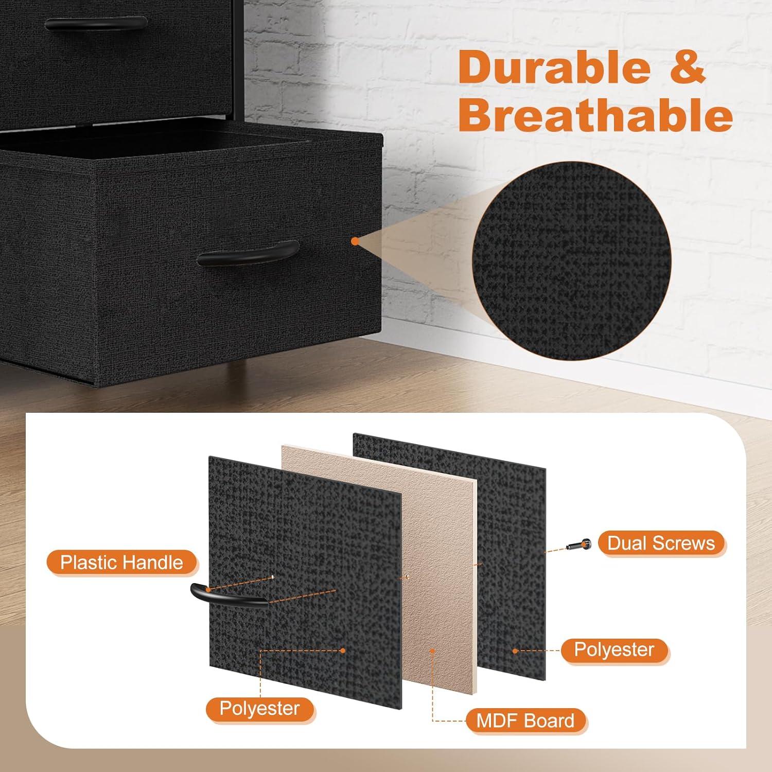 JIONJOY 6 - Drawer Dresser | Black