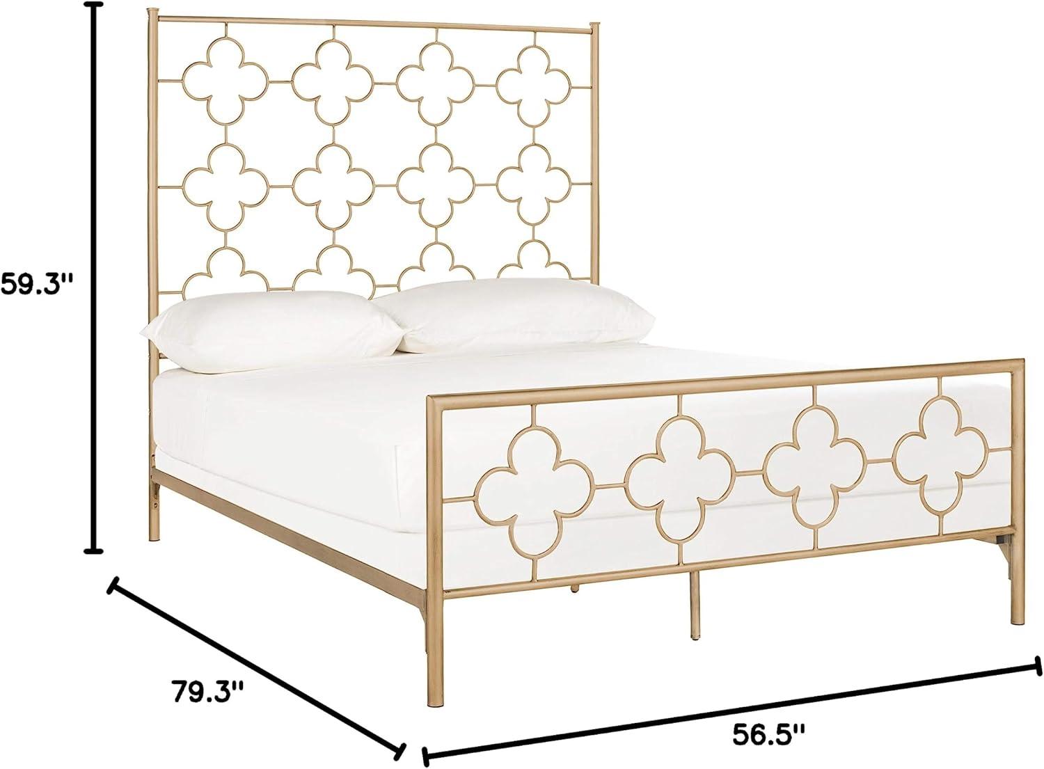 Safavieh Morris Geometric Glam Lattice Metal Headboard