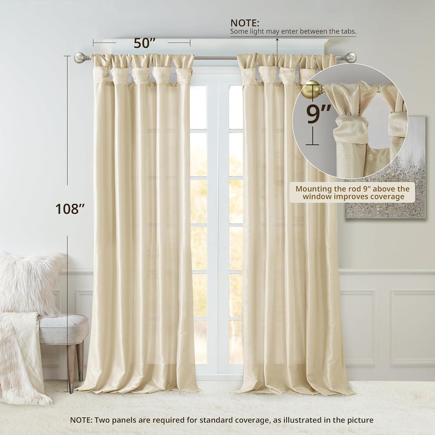 Madison Park Rivau Light-Filtering Single Curtain Panel