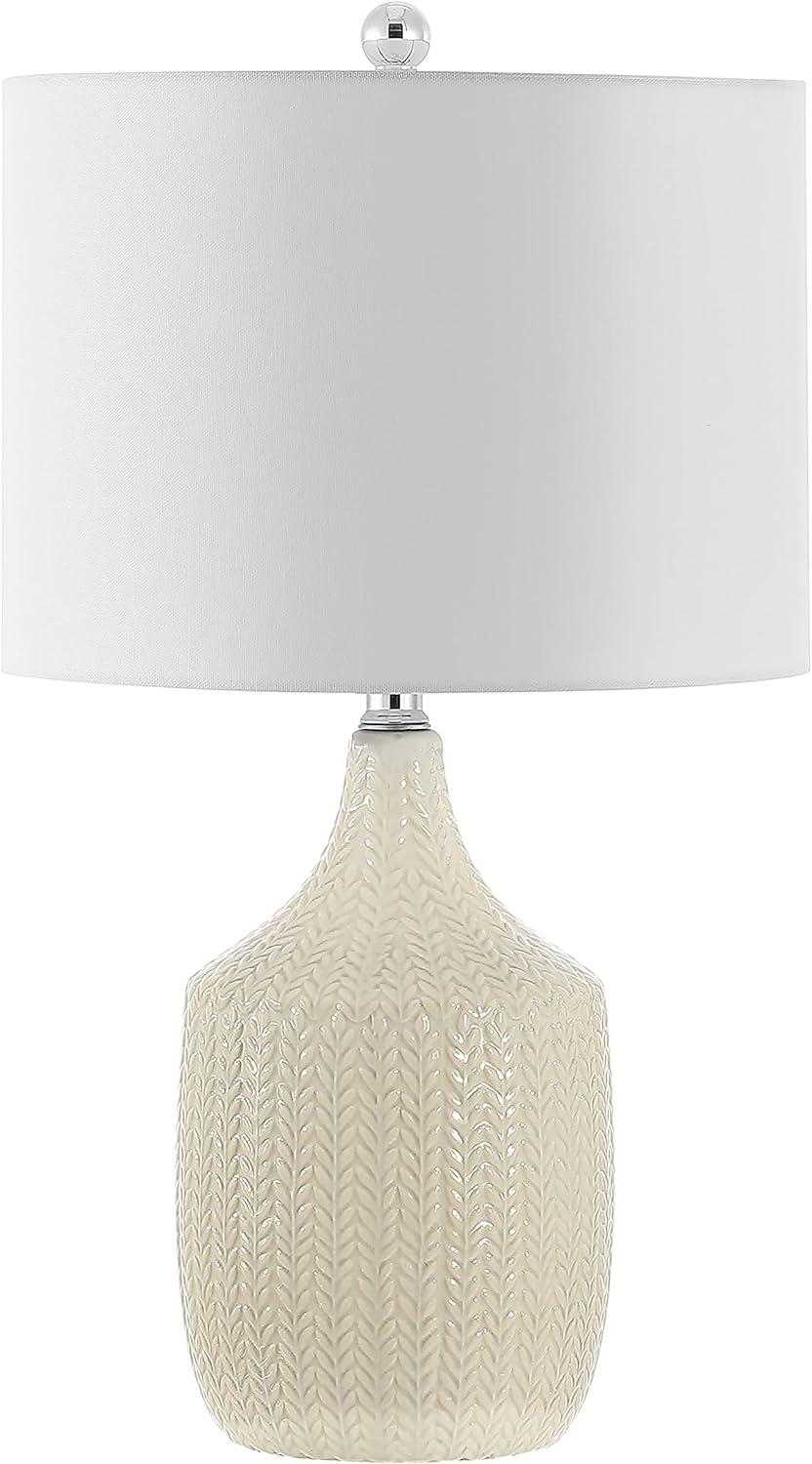 SAFAVIEH Secia 25 in. Modern Artistic Table Lamp, Cream