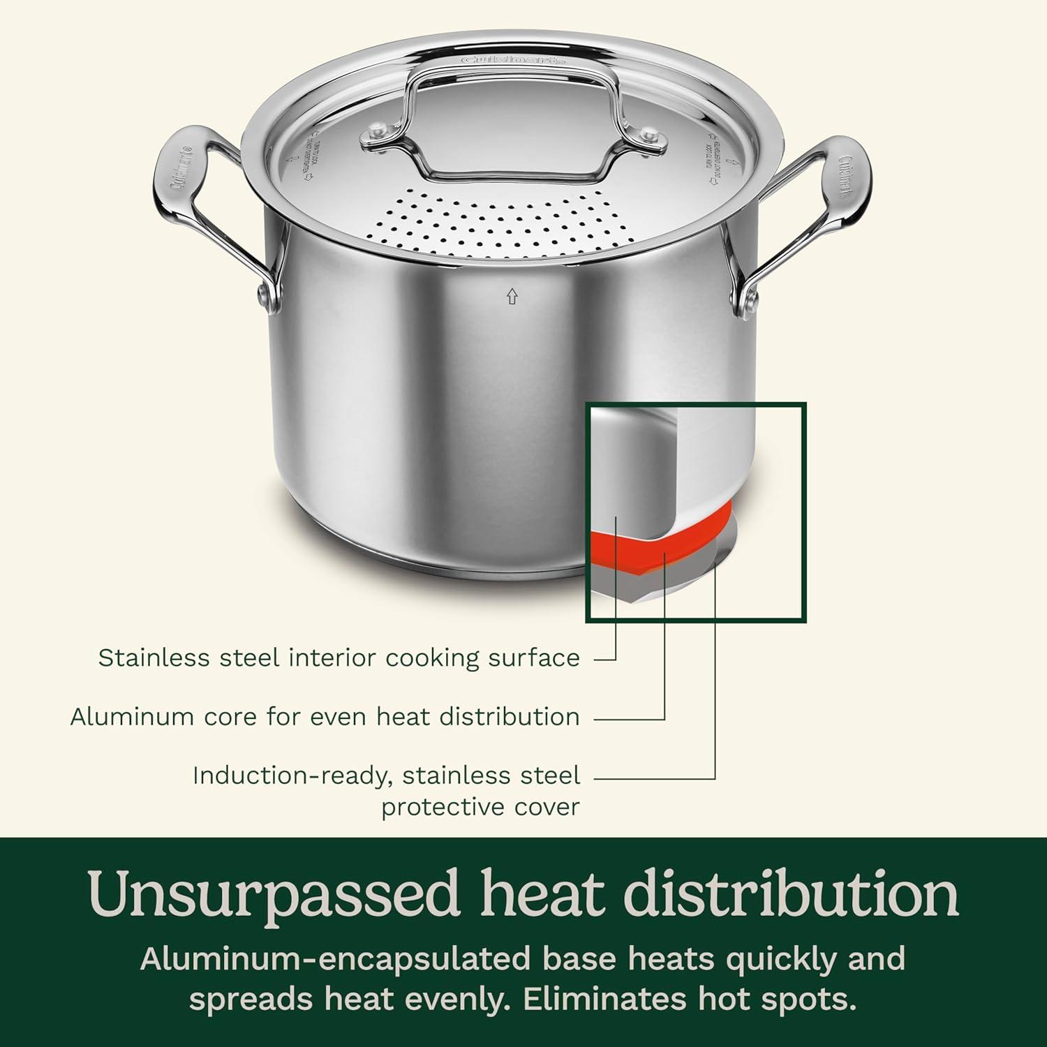 Cuisinart ® Chef's Classic ™ 6-Qt. Stainless Steel Pasta Pot with Straining Cover