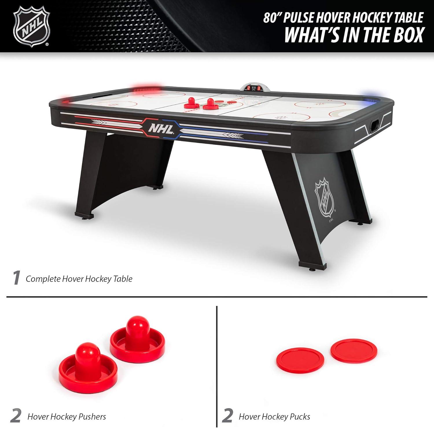 NHL 80'' 2 -Player Air Hockey Table with Digital Scoreboard