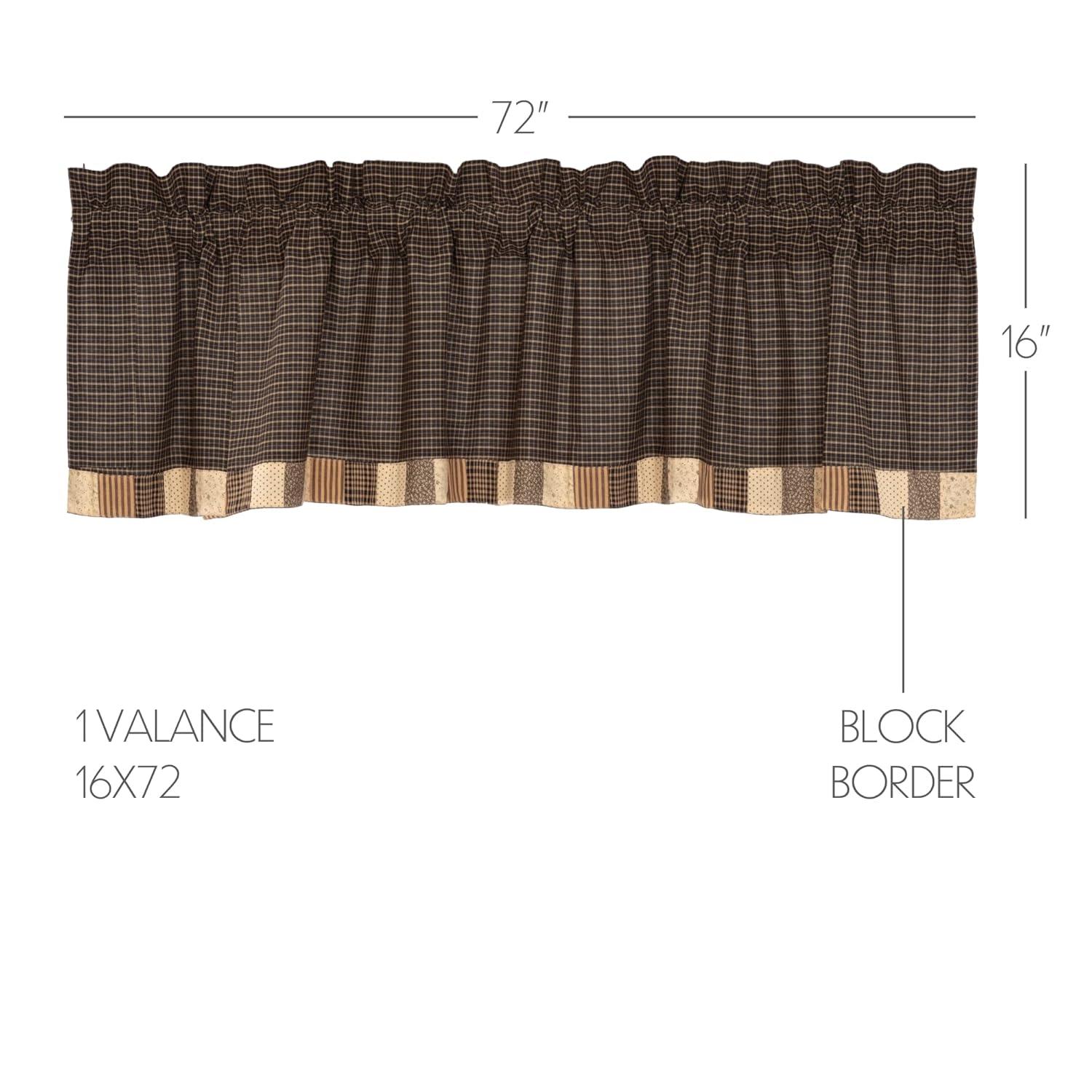 VHC Brands Kettle Grove Cotton Tailored Window Valance in