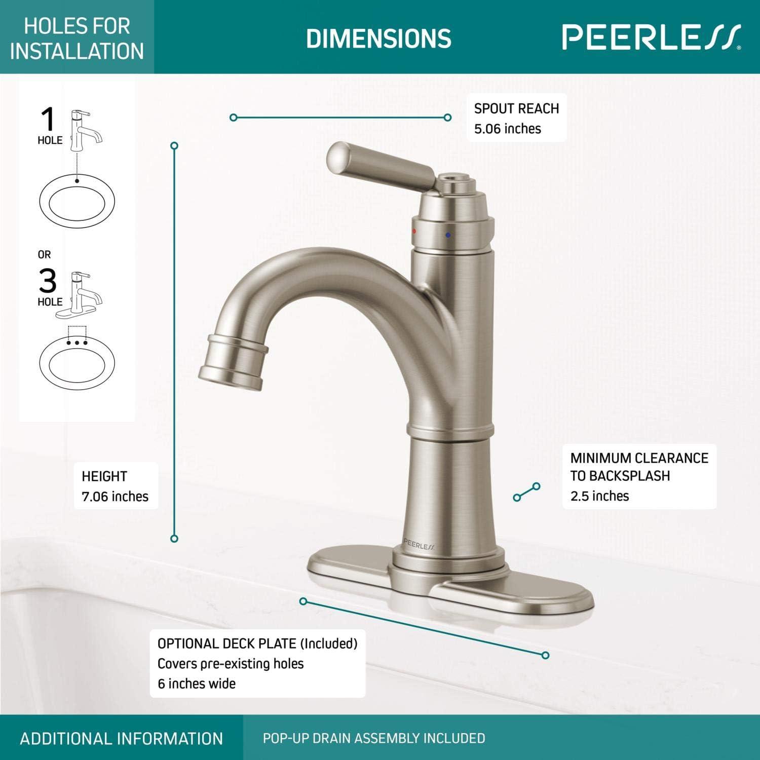 Westchester Single-Hole Bathroom Faucet with Drain Assembly