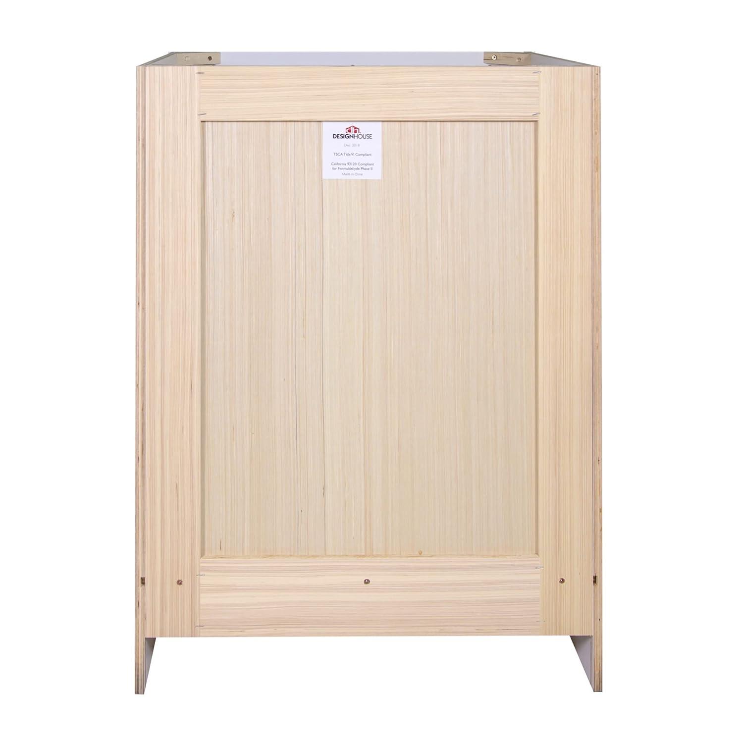 Design House Brookings 24 Inch Bathroom Vanity, Ready to Assemble, Solid Wood, Sherwin Williams – Design House, 587063