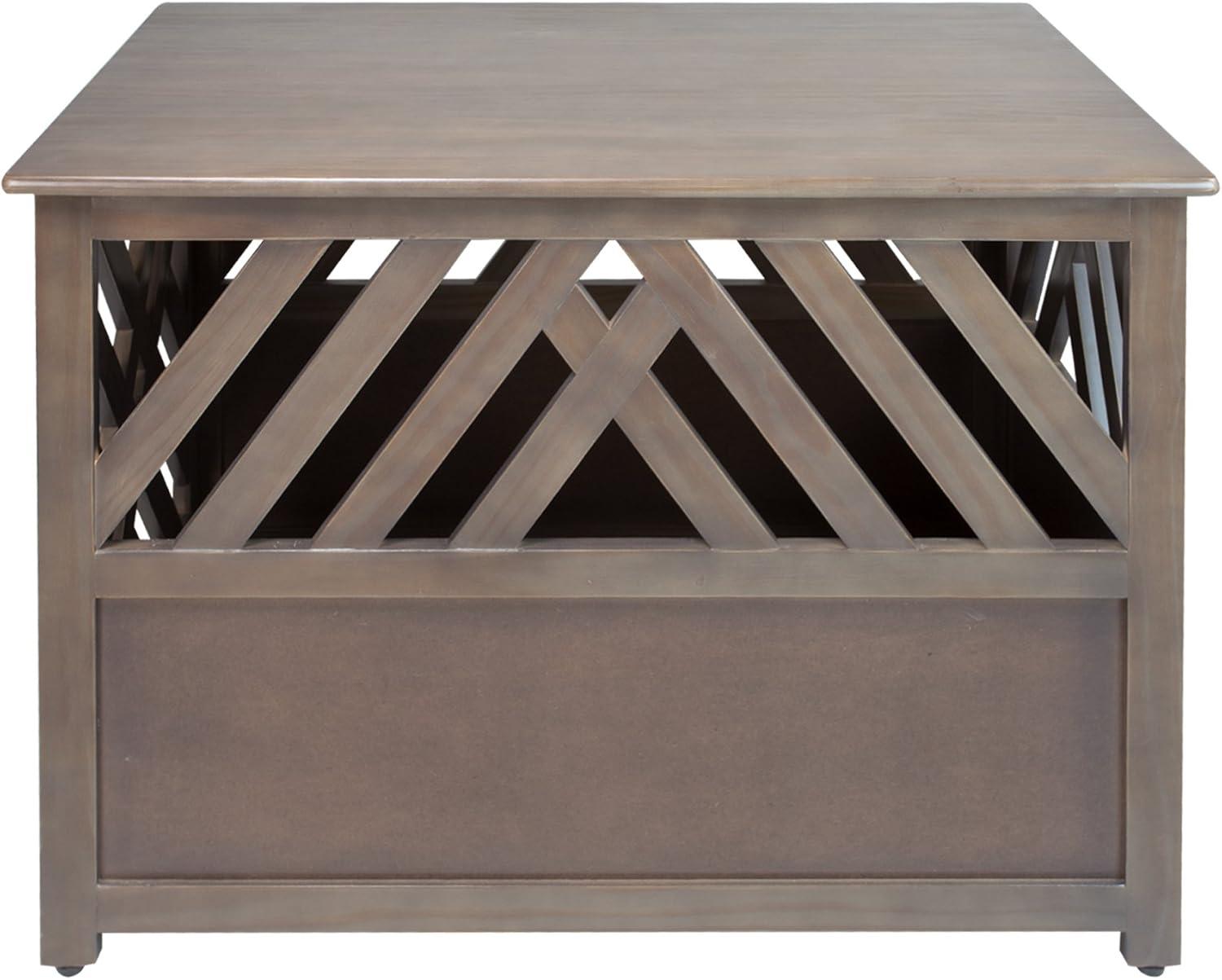 Casual Home Pet Crate End Table-Weight Supported:150lbs (Top)