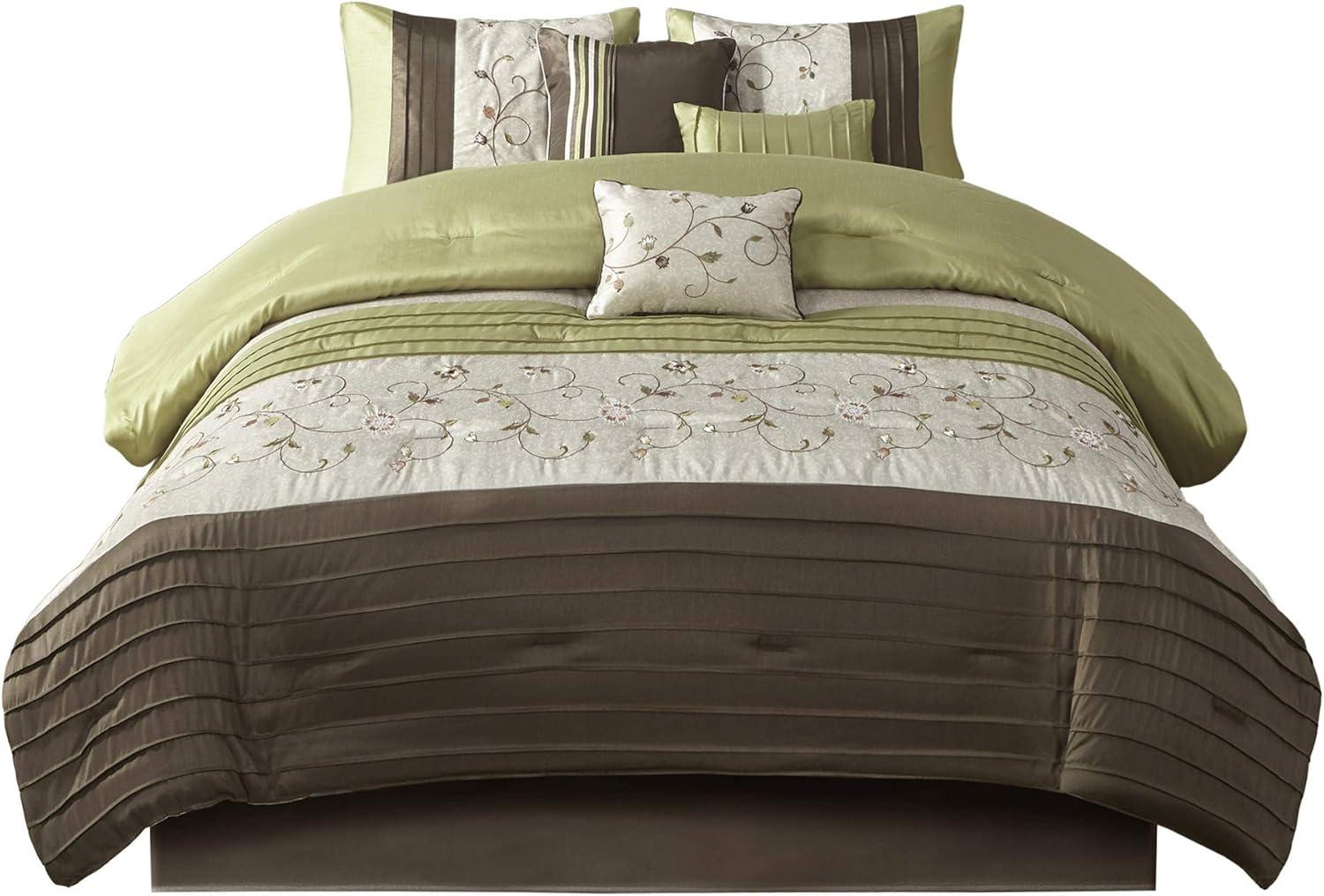 Serene Embroidered 7 Piece Comforter Set