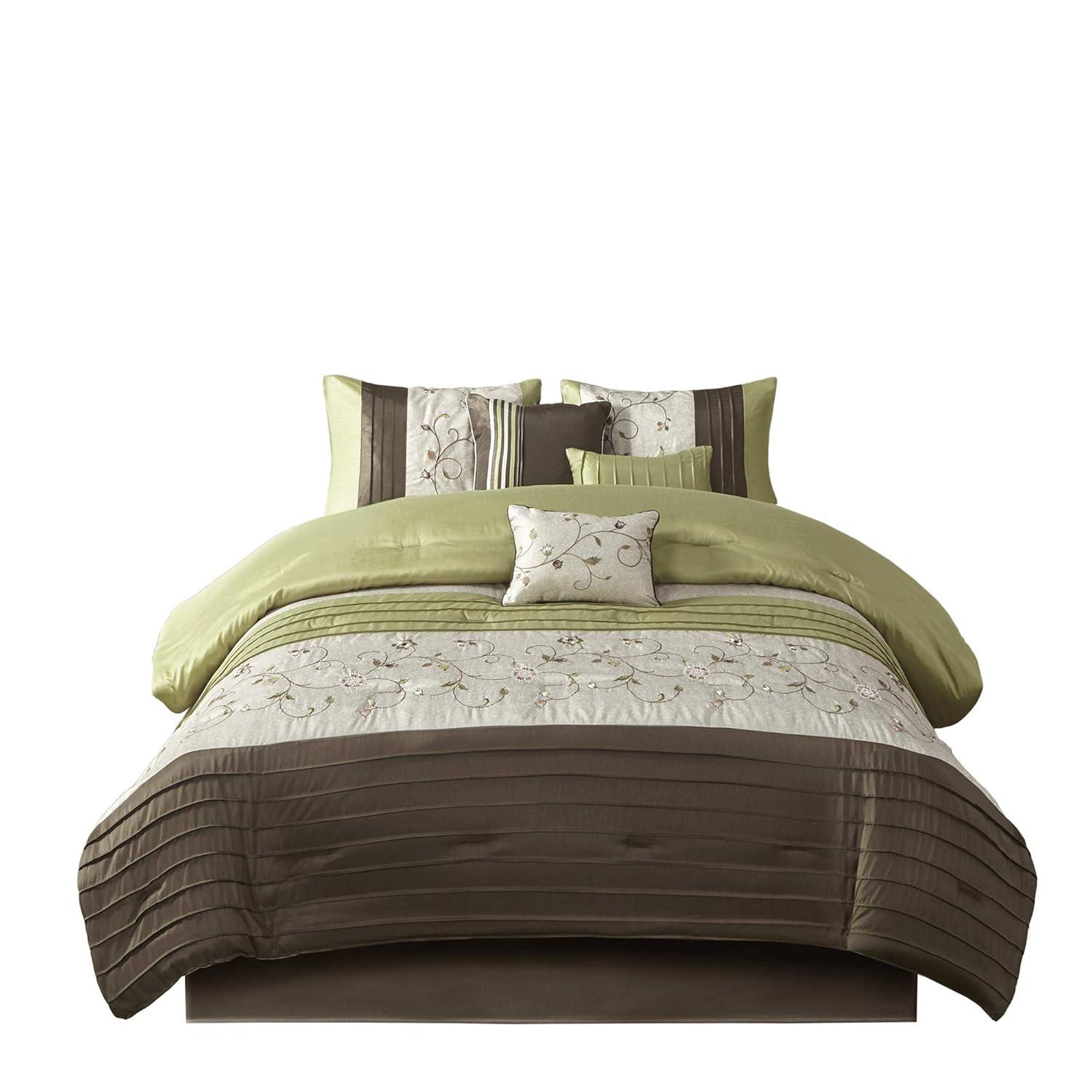 Madison Park Serene Embroidered 7 Piece Comforter Set