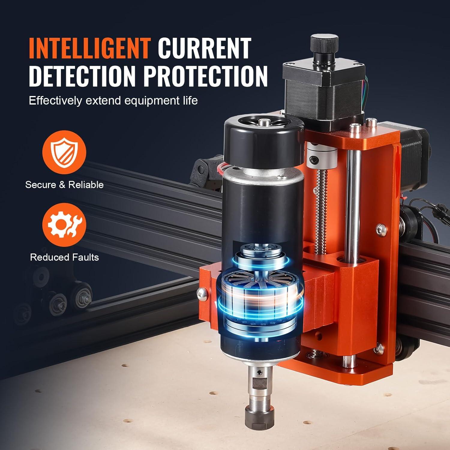 VEVOR CNC Router Machine, 300W, 3 Axis GRBL Control Wood Engraving Carving