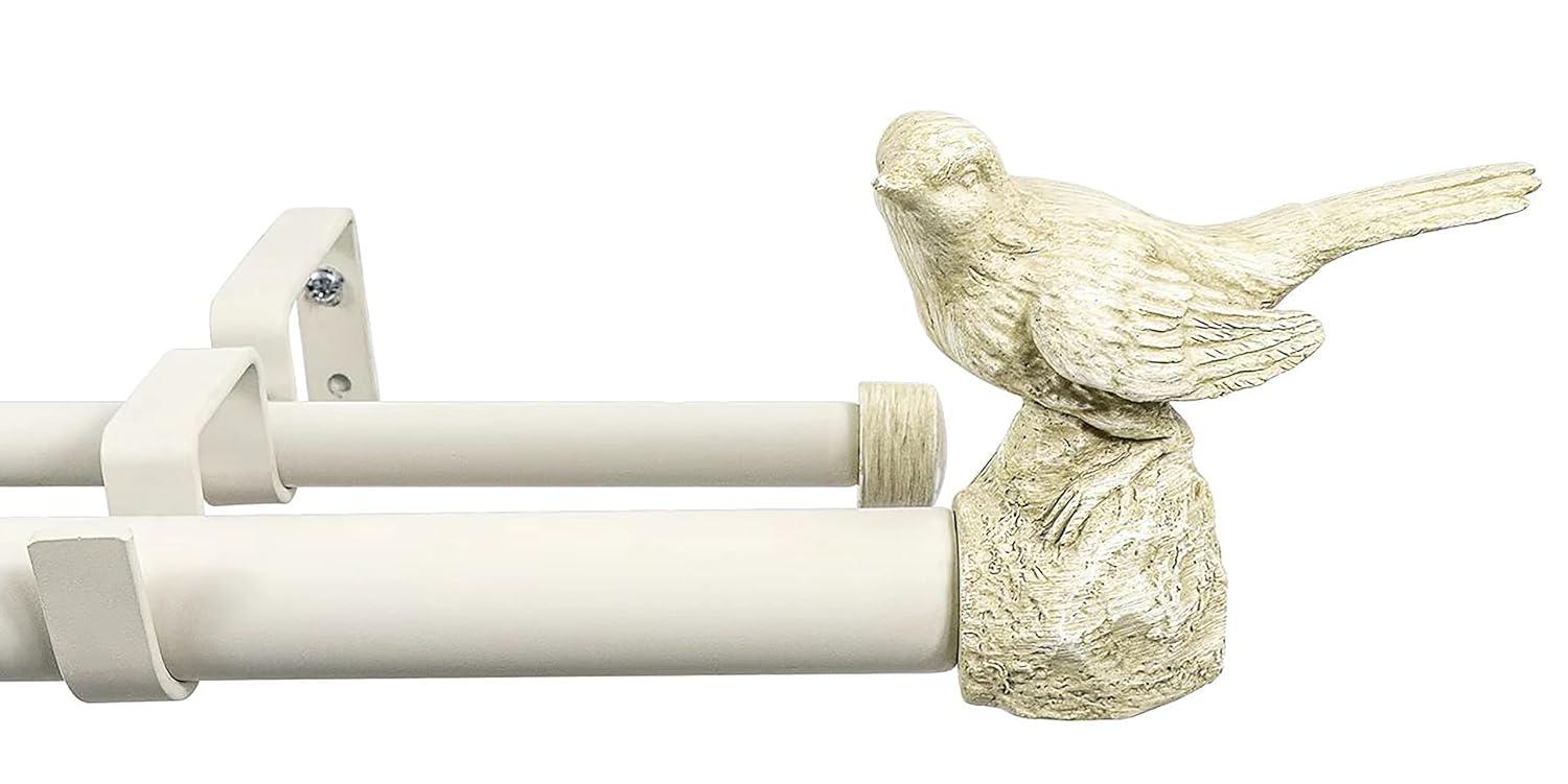 Meriville Adjustable Double Curtain Rod