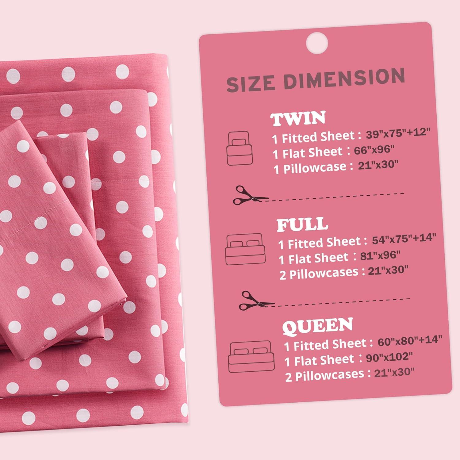 Intelligent Design Polka Dot Polka Dot Printed 100% Cotton Sheet Set
