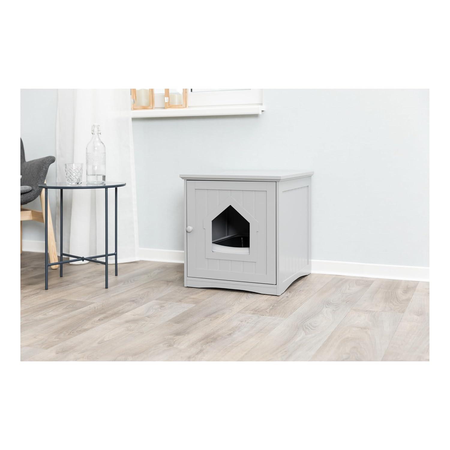 TRIXIE Small Cat Litter Box Enclosure Hide Litter Indoor Cat Home Cat Furniture Accent Table