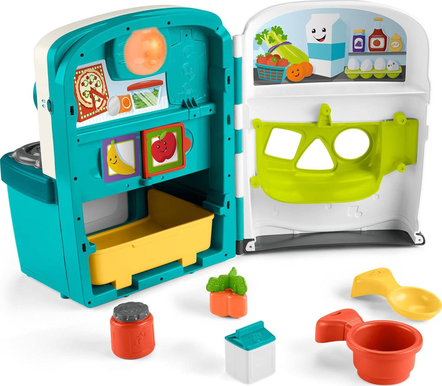 Interactive Learning Kitchen Playset with Music and Lights