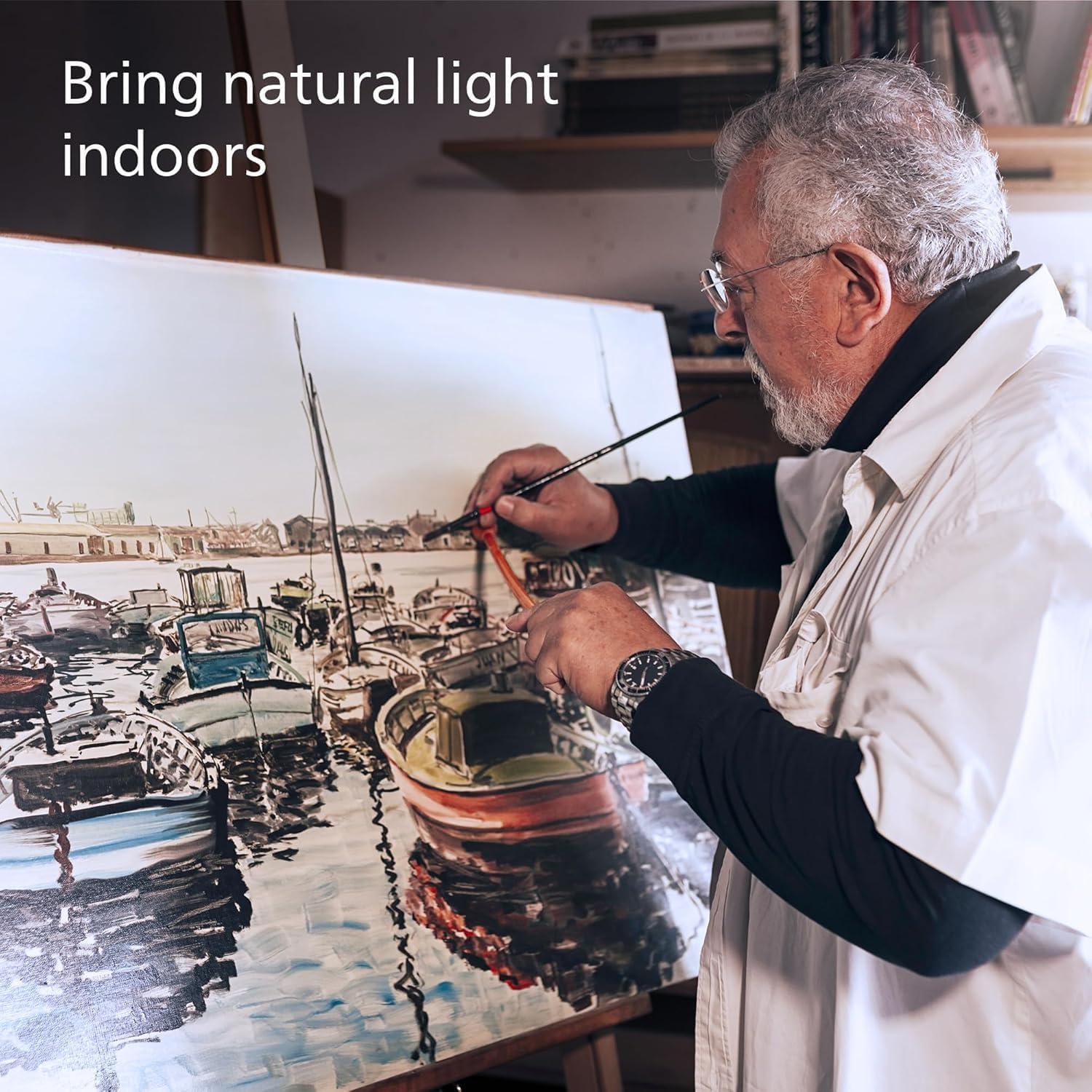 Philips UltraDef LED 60W Frosted Daylight A19 4P: Energy Star Certified Dimmable Light Bulbs, 800 Lumens, 13.7-Year Life