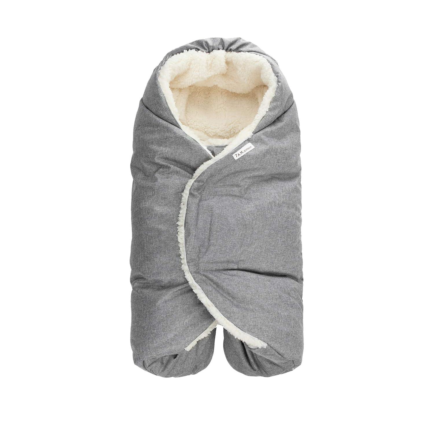 Heather Gray Micro-Fleece Baby Car Seat Blanket