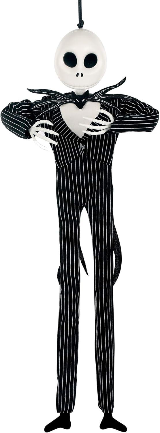 Jack Skellington Black and White Poseable Hanging Halloween Decoration