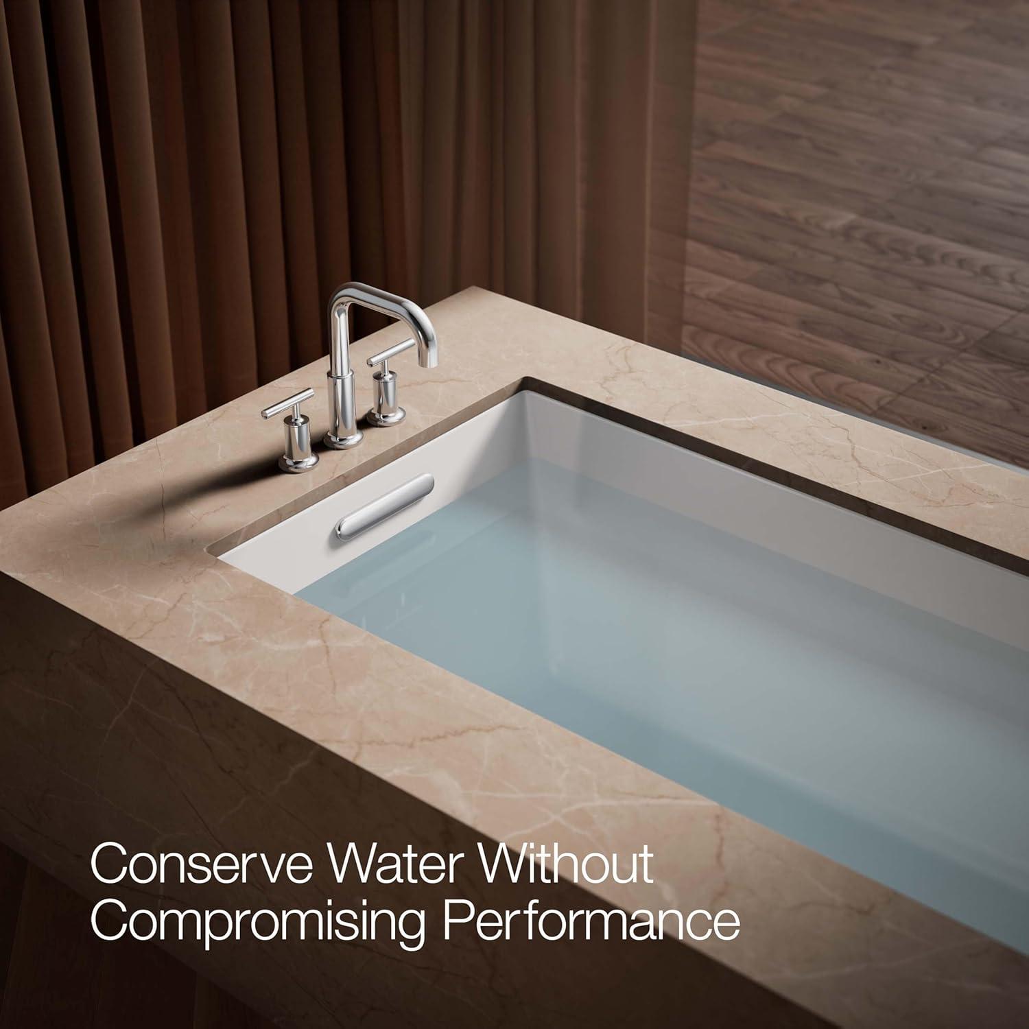 Purist® for Two Deck-Mount Bath Faucet Trim for High-Flow Valve with Lever Handles, Valve Not Included