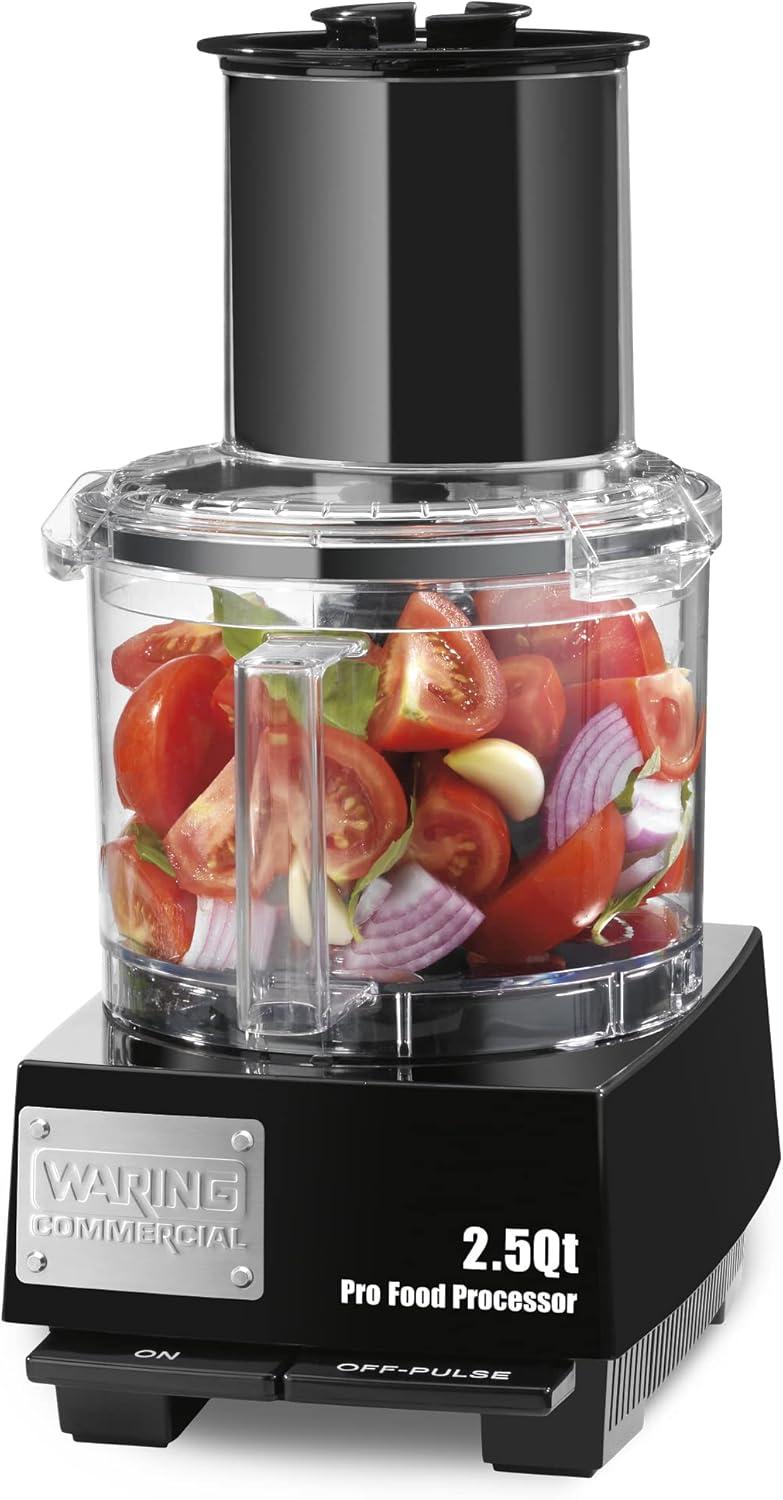 Waring 2.5 Quart Black Polycarbonate Commercial Food Processor