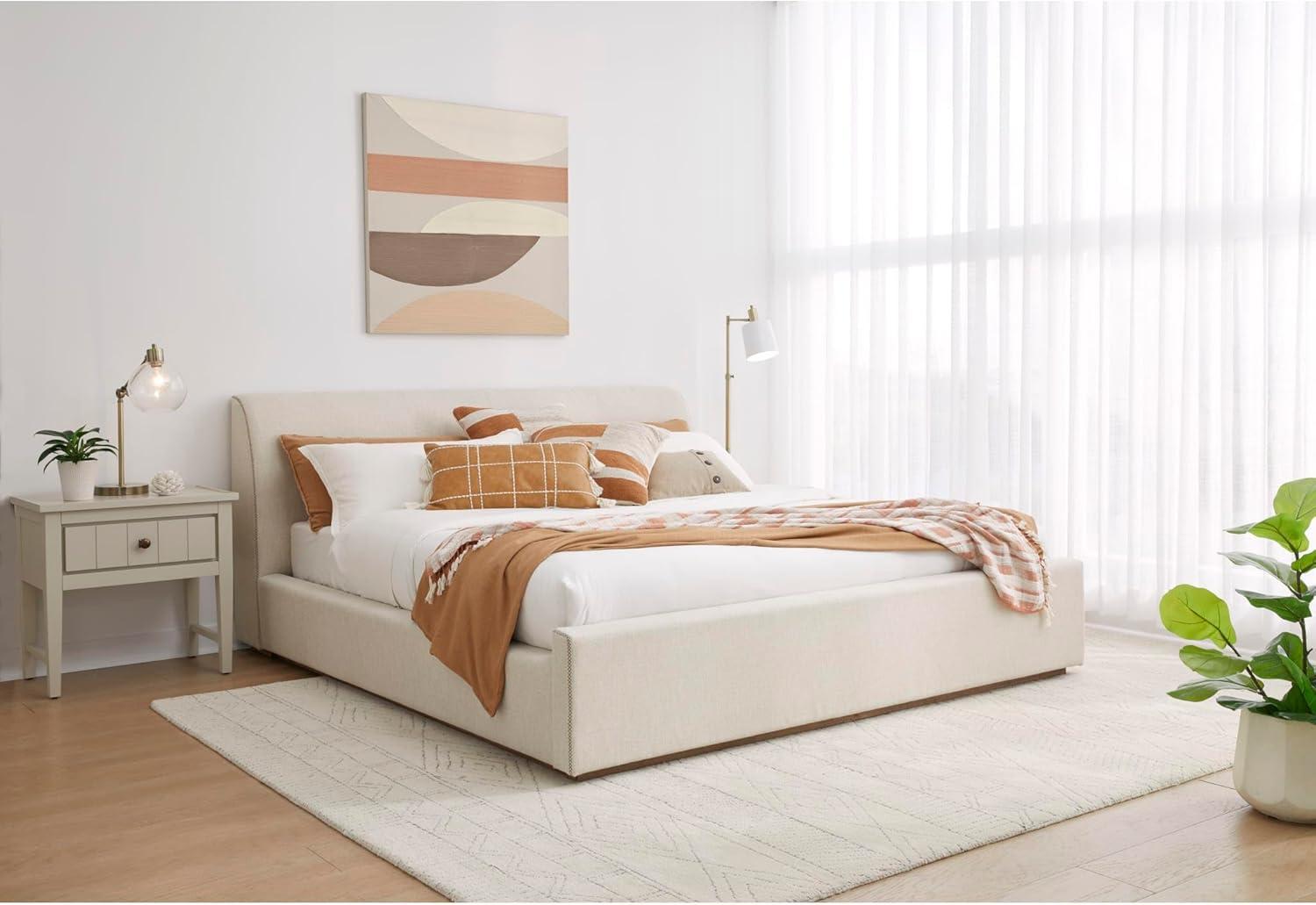 Virgil Louis Upholstered Panel Bed