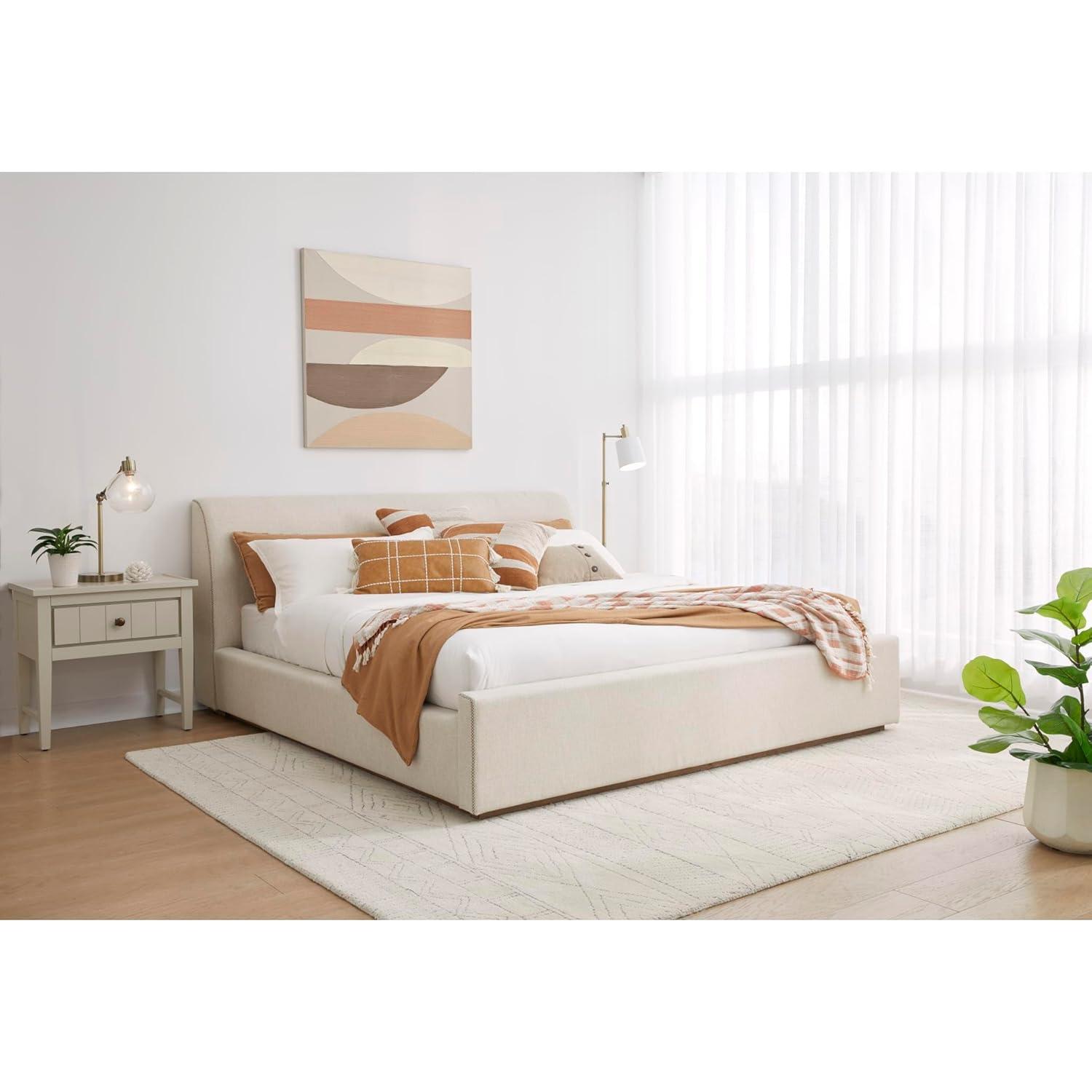 Virgil Louis Upholstered Panel Bed