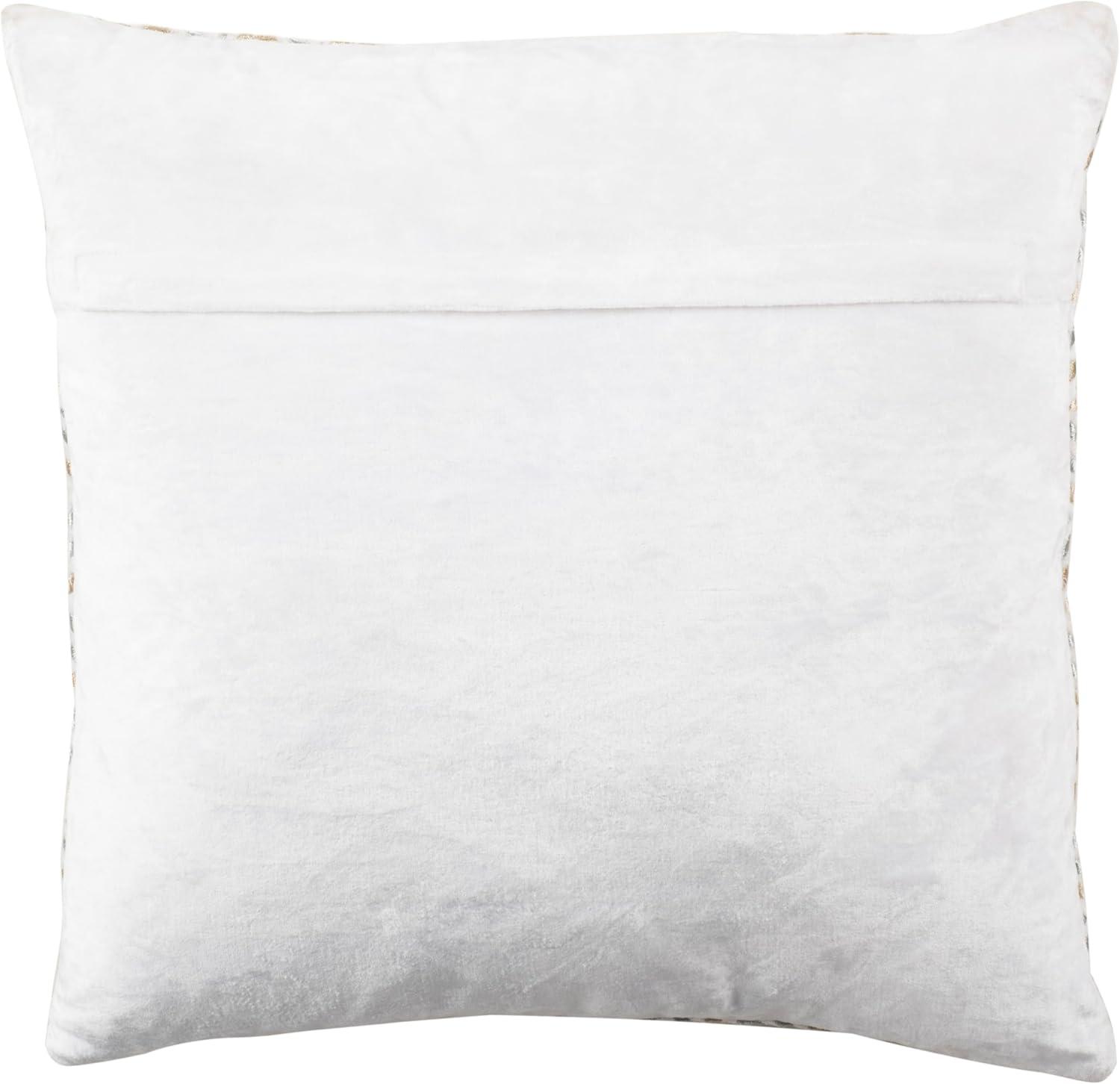 Laine Embroidered Velvet Throw Pillow